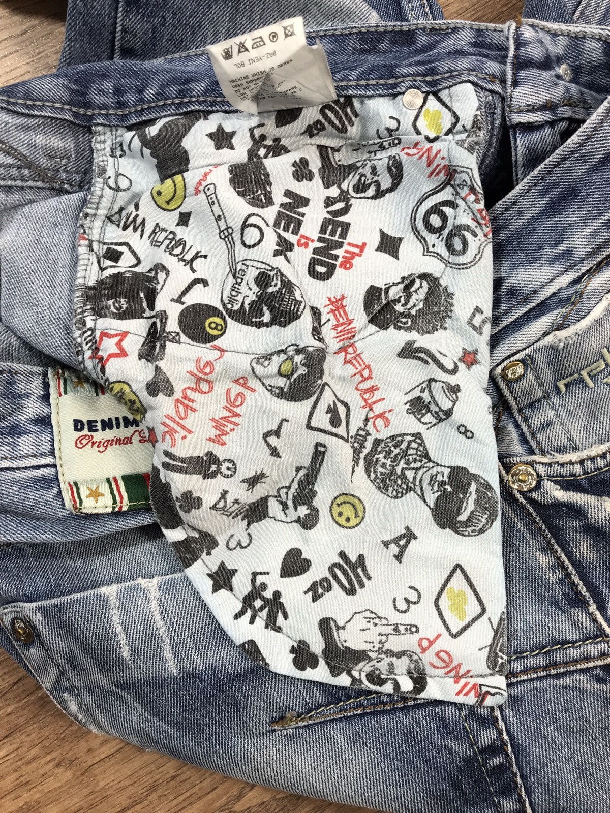Japanese Brand × Vintage Vintage Denim Republic Jeans Size US 32 / EU 48 - 12 Thumbnail
