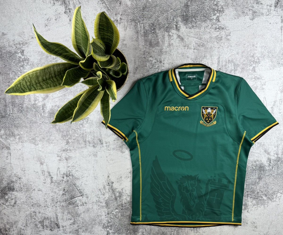 Macron Northampton Saints 2002 2003 Men’s Medium Macron Training Rugby T Shirt Jersey Size US M / EU 48-50 / 2 - 1 Thumbnail