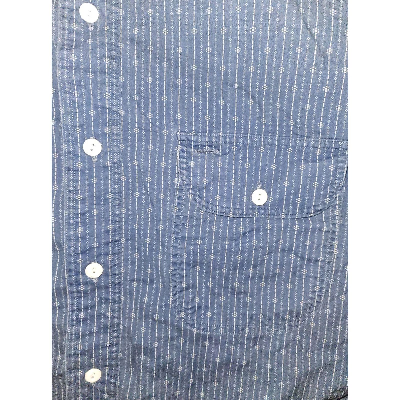 Polo Ralph Lauren Polo Ralph Lauren Button Up Shirt Men's XL Long Sleeve Blue Geometric Striped Pattern Size US XL / EU 56 / 4 - 6 Thumbnail