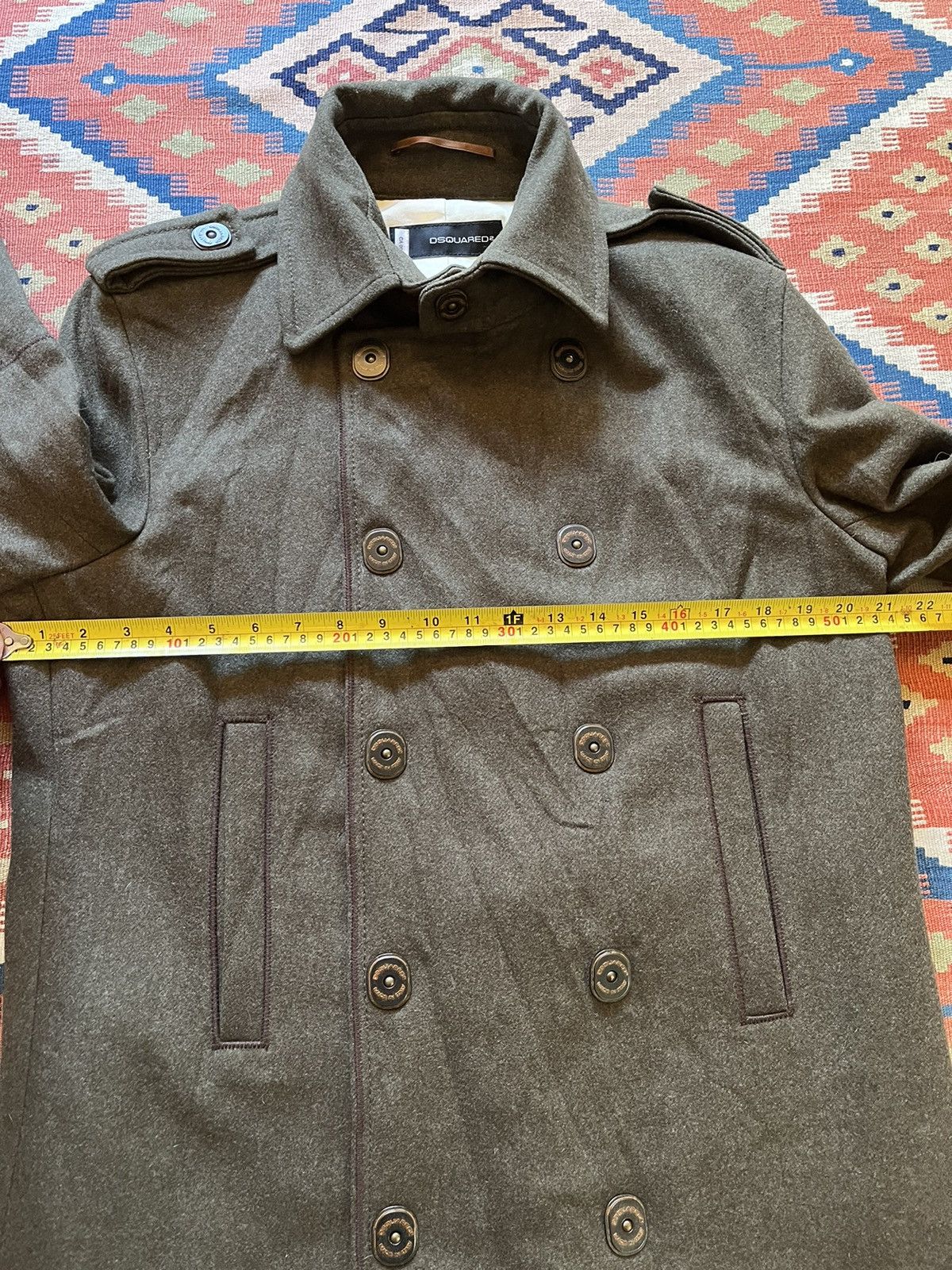 Dsquared2 DSQUARED2 100% wool overcoat RARE $1800 retail Size US L / EU 52-54 / 3 - 14 Thumbnail