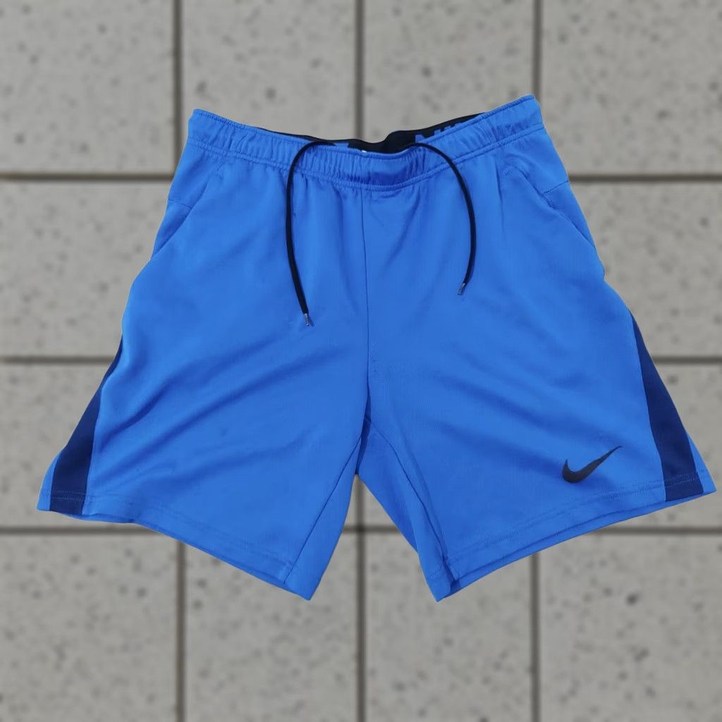 Nike Nike Shorts Mens L Large Blue Athletic Gym Workout Size US 33 - 1 Thumbnail