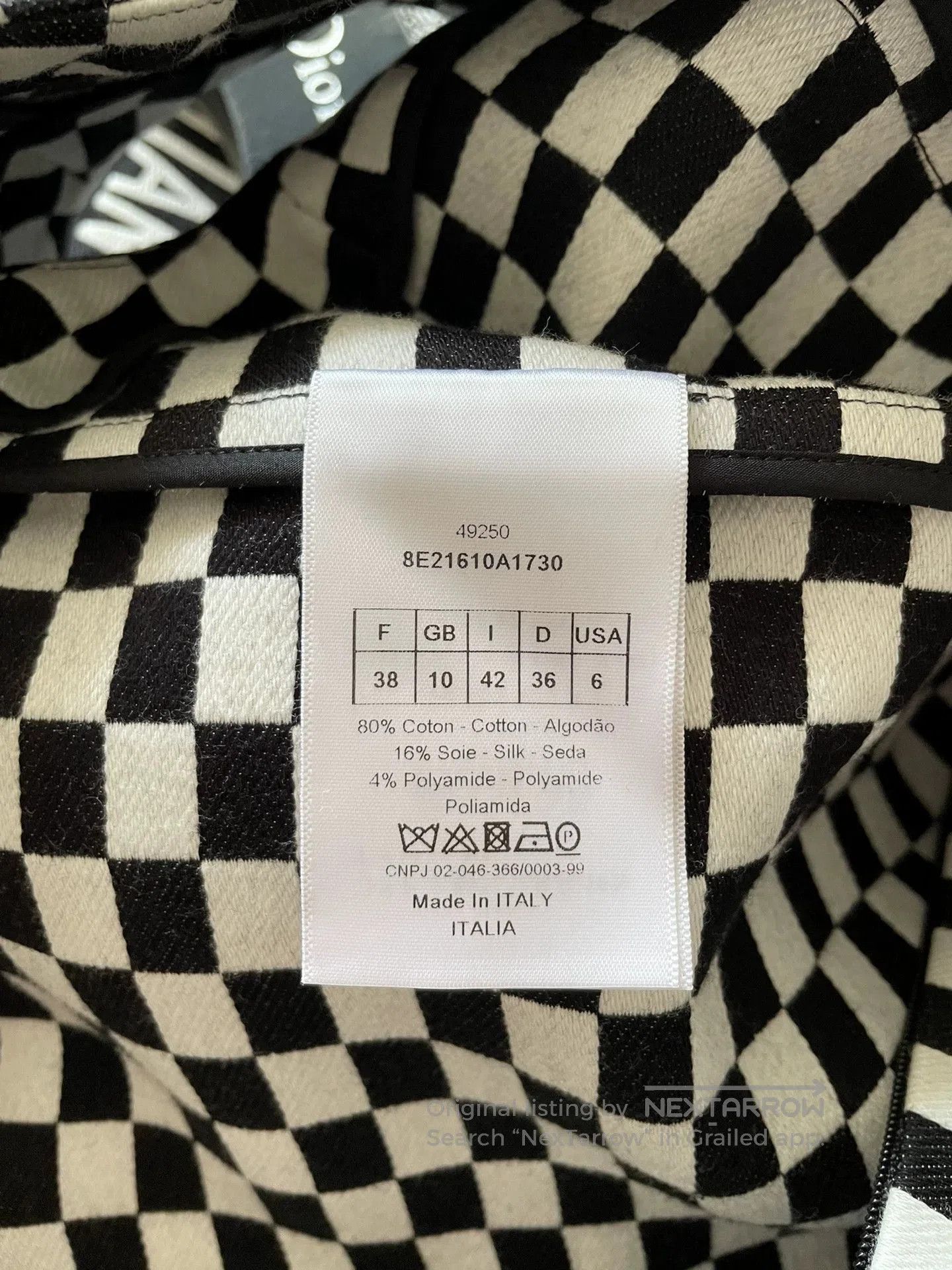 Dior dior classic black and white check dress. Size US 38 / EU 54 - 3 Thumbnail