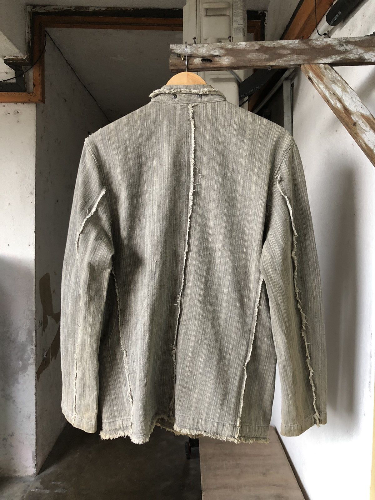 If Six Was Nine Like Kapital❗️Create Barefoot Distressed Woven Indigo Jacket Size US M / EU 48-50 / 2 - 2 Thumbnail