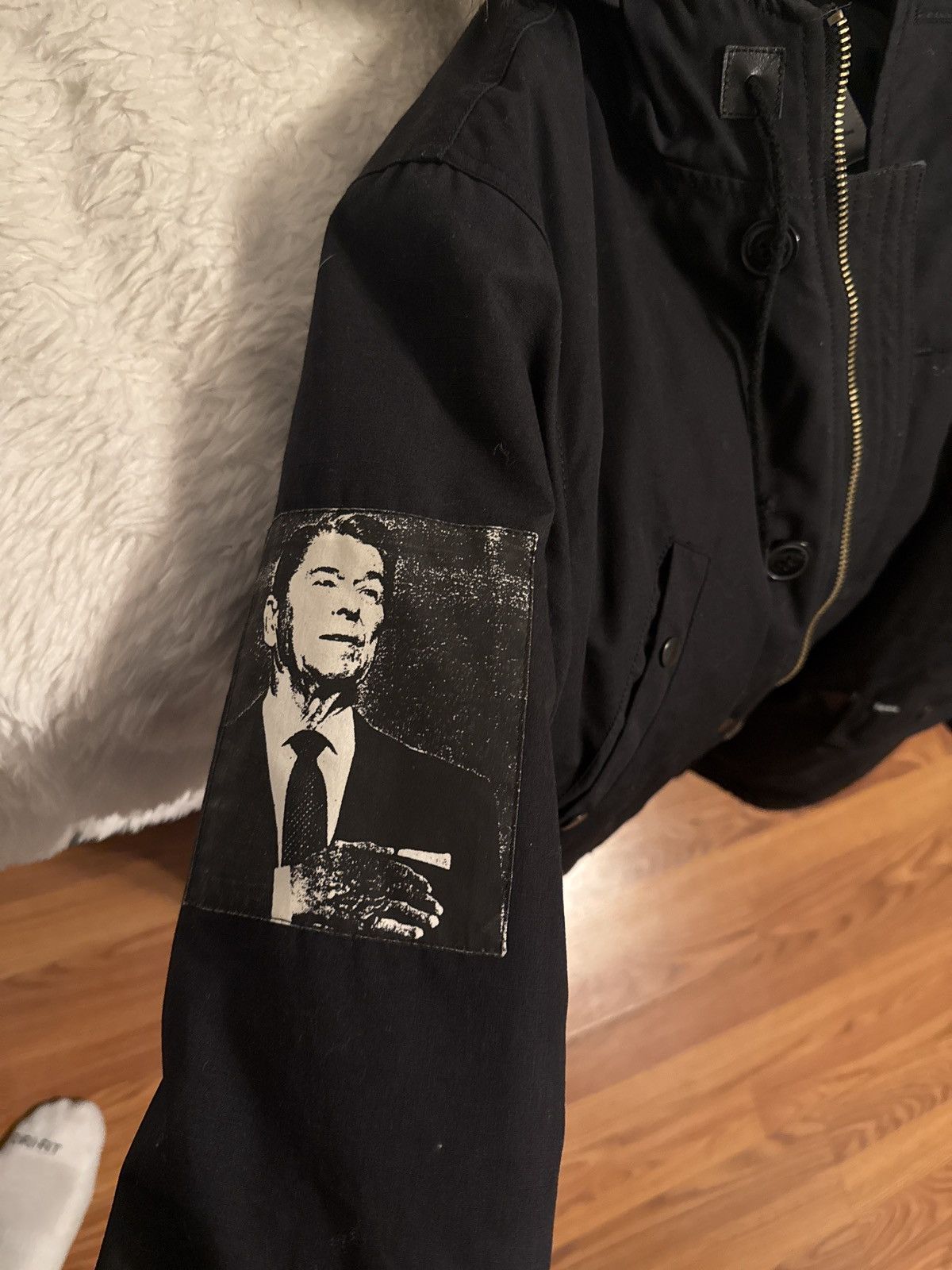 Supreme Supreme Ronald Reagan NB3 Parka Jacket Black size Large Size US L / EU 52-54 / 3 - 3 Thumbnail