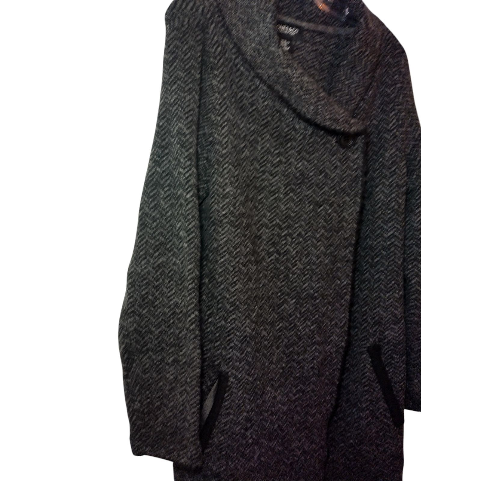 Jones New York Jones New York Coat Wool Blend Chevron Shawl Black SZ XL Size XL / US 12-14 / IT 48-50 - 9 Thumbnail
