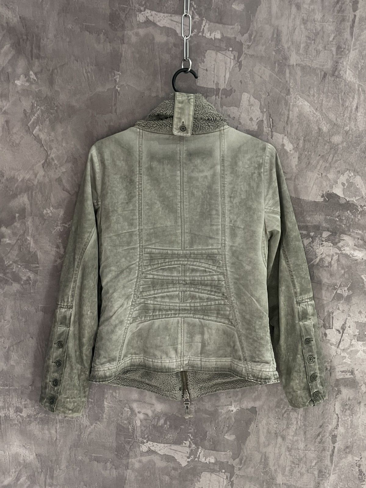 If Six Was Nine × Japanese Brand × Le Grande Bleu (L.G.B.) Vintage Diesel Style Y2K Factory Faded Grunge Jacket Size M / US 6-8 / IT 42-44 - 10 Thumbnail