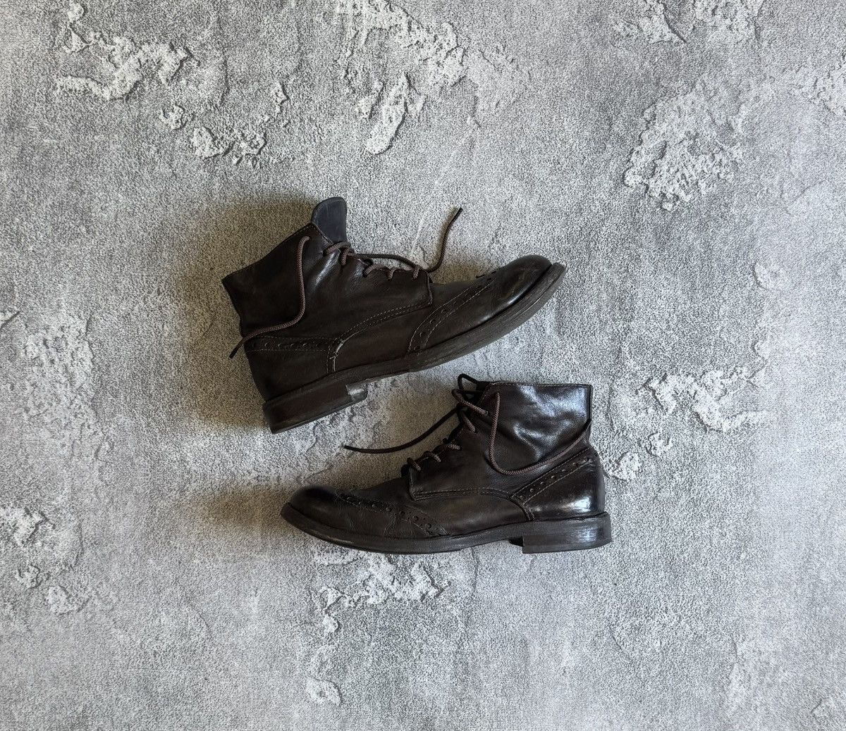 MoMA MOMA 42size brown leather high boots shoes vintage retro Size US 9 / EU 42 - 1 Thumbnail