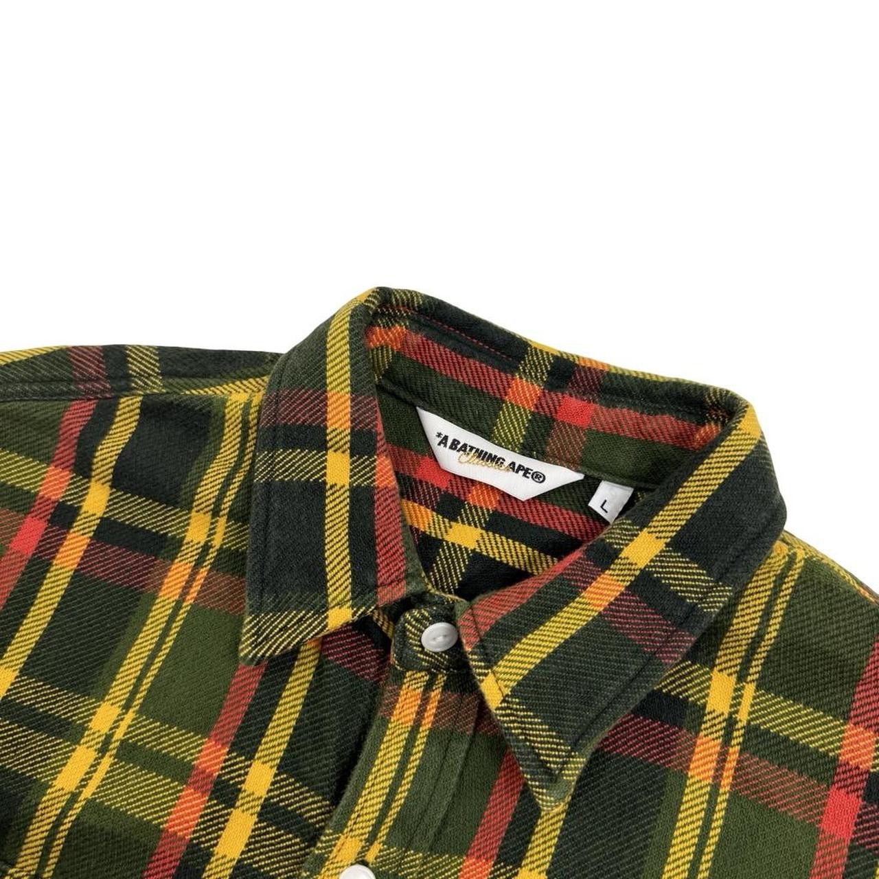 Bape Vintage 2000s Bape Check Button Up Short Sleeve Shirt Large Size US L / EU 52-54 / 3 - 7 Thumbnail