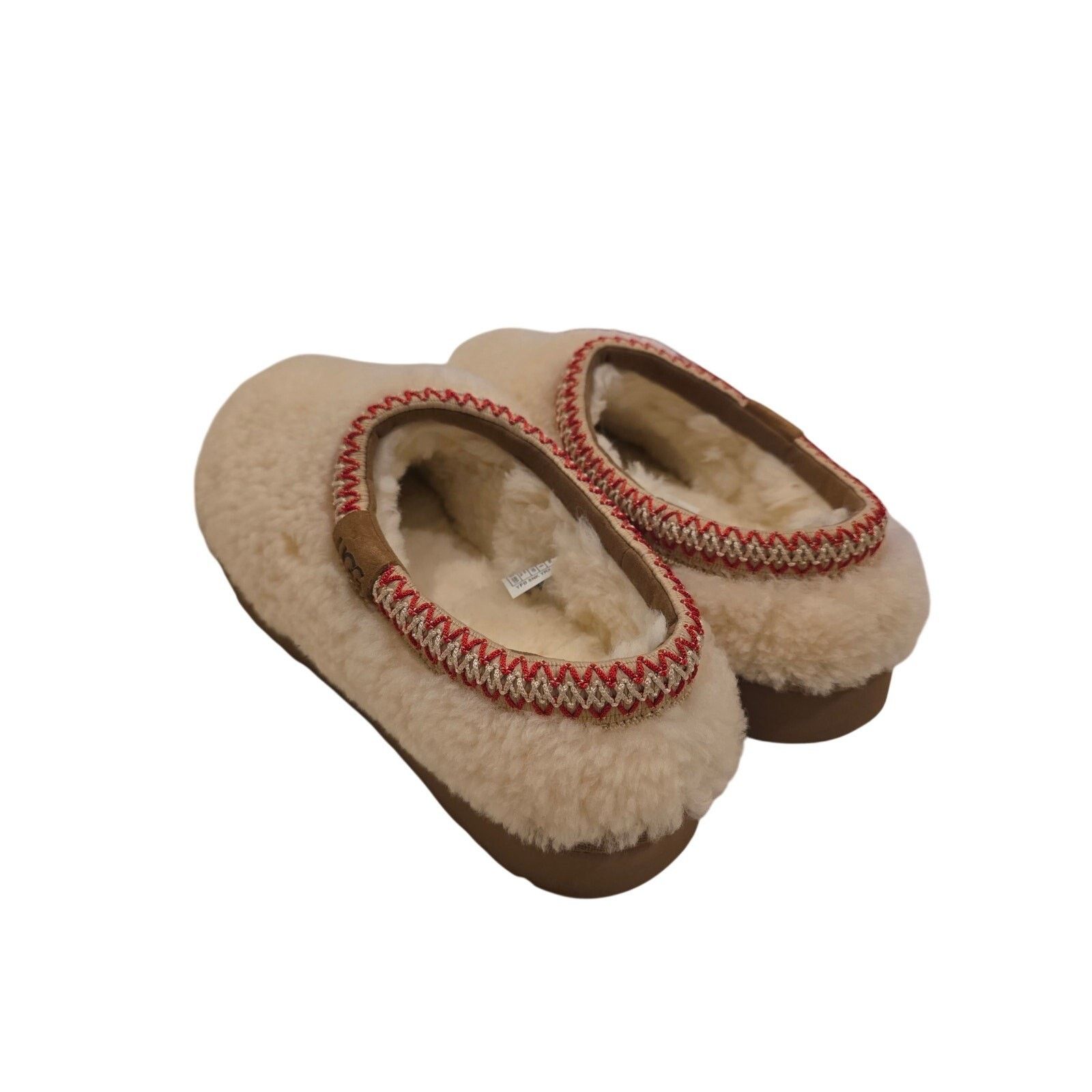 Ugg UGG Womens Shearling Wool Slippers Cream Cozy Slip On Size 8 Size US 8 / IT 38 - 7 Thumbnail
