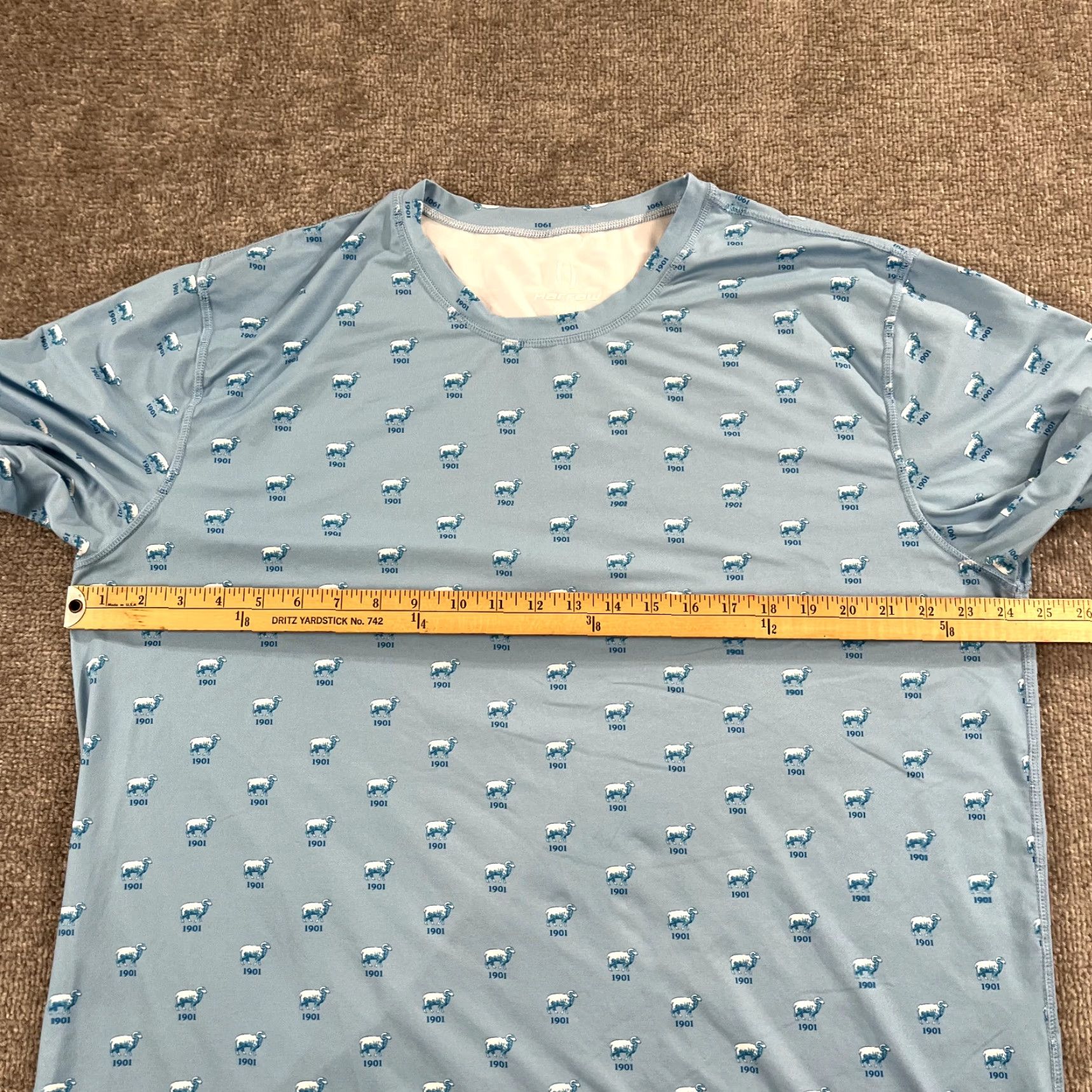 Arrow Harrow Wilmington Country Club Shirt Mens 2XL Blue All Over 1901 Private DE Preppy Sports Logo Graphic Print Crew Neck T-Shirt 2XL Men Size US XXL / EU 58 / 5 - 5 Thumbnail