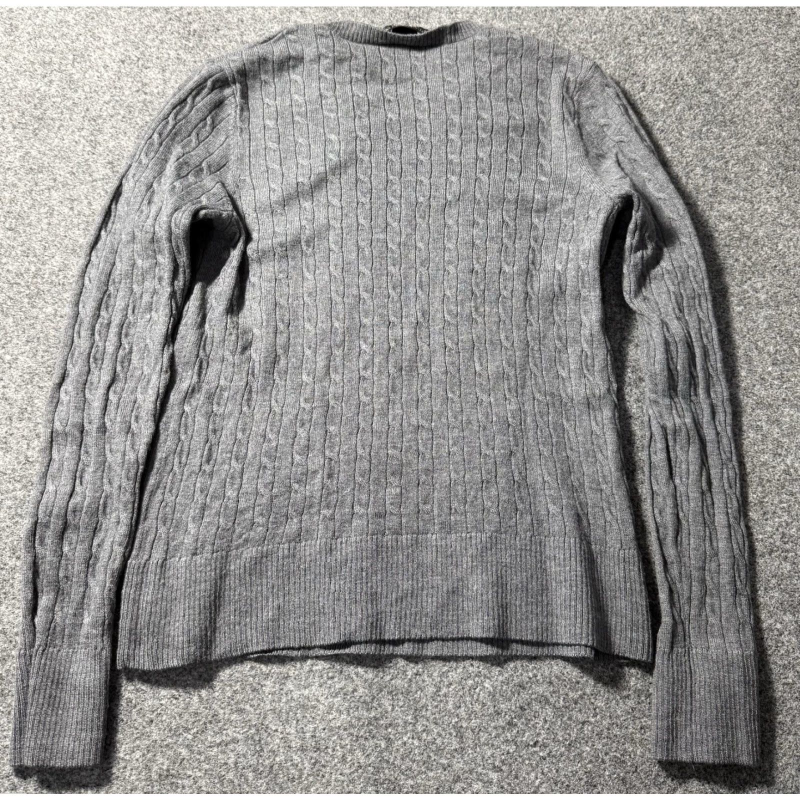 Pendleton Pendleton Women’s Sweater Cable-Knit Merino Wool Long Sleeve S Gray Pullover Women’s Small Size S Size S / US 4 / IT 40 - 2 Thumbnail