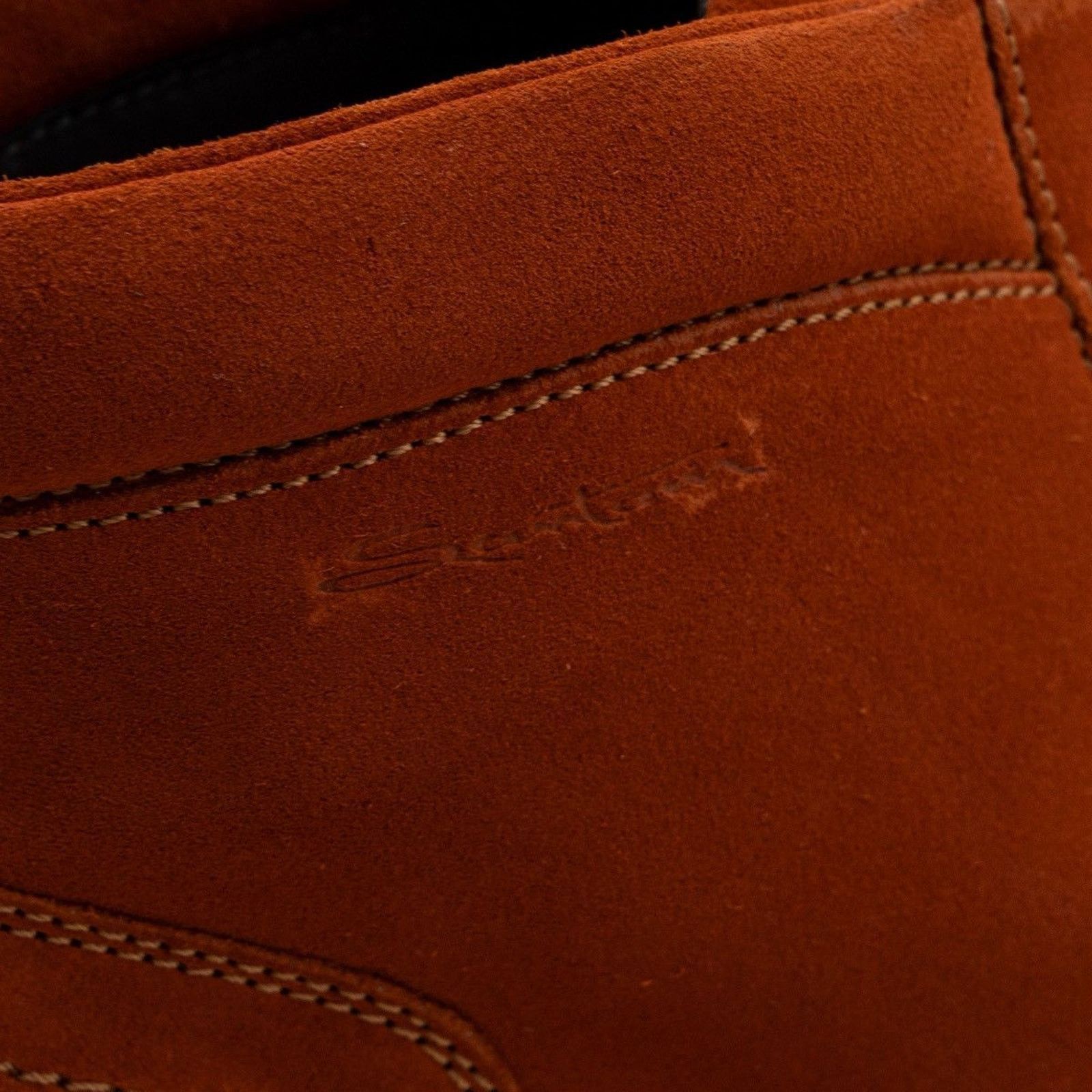 Santoni Santoni mens orange logo suede leather combat boots Size US 9 / EU 42 - 10 Thumbnail