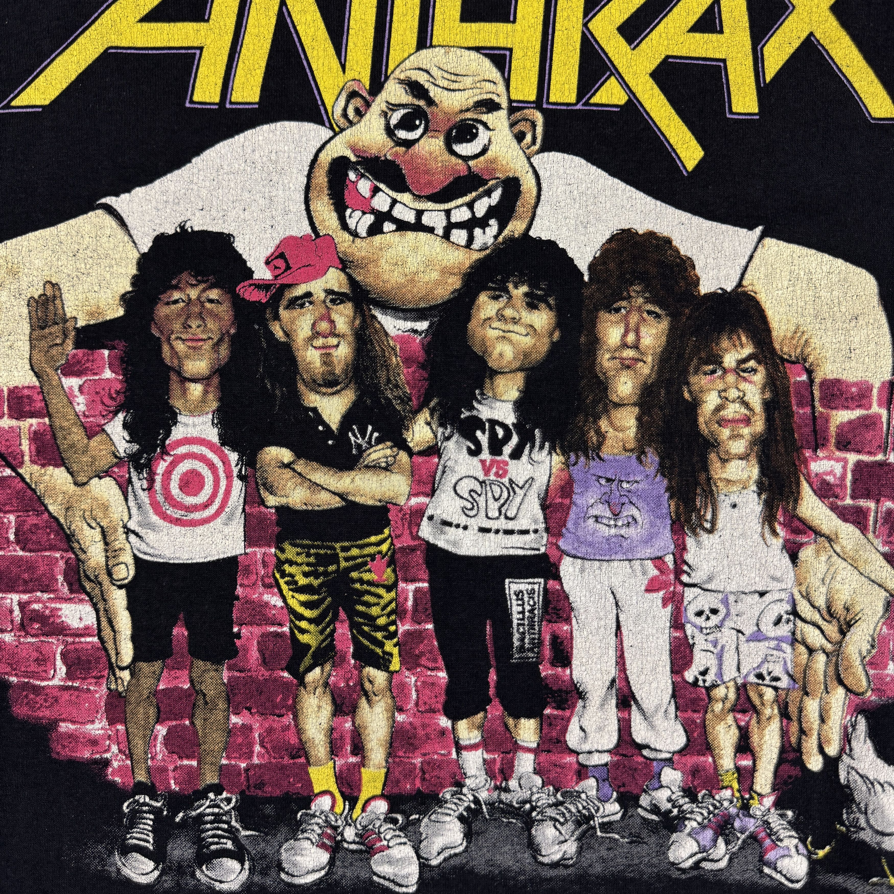 Band Tees Vintage 80s Anthrax Tour Shirt Size US XL / EU 56 / 4 - 7 Thumbnail