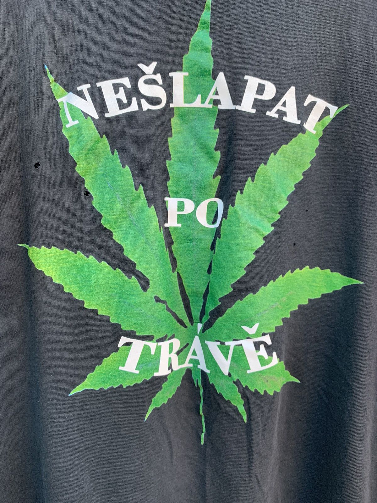 Japanese Brand × Vintage Vintage 90s Marijuana Weed Humor tee streetwear T shirt Size US XL / EU 56 / 4 - 4 Thumbnail