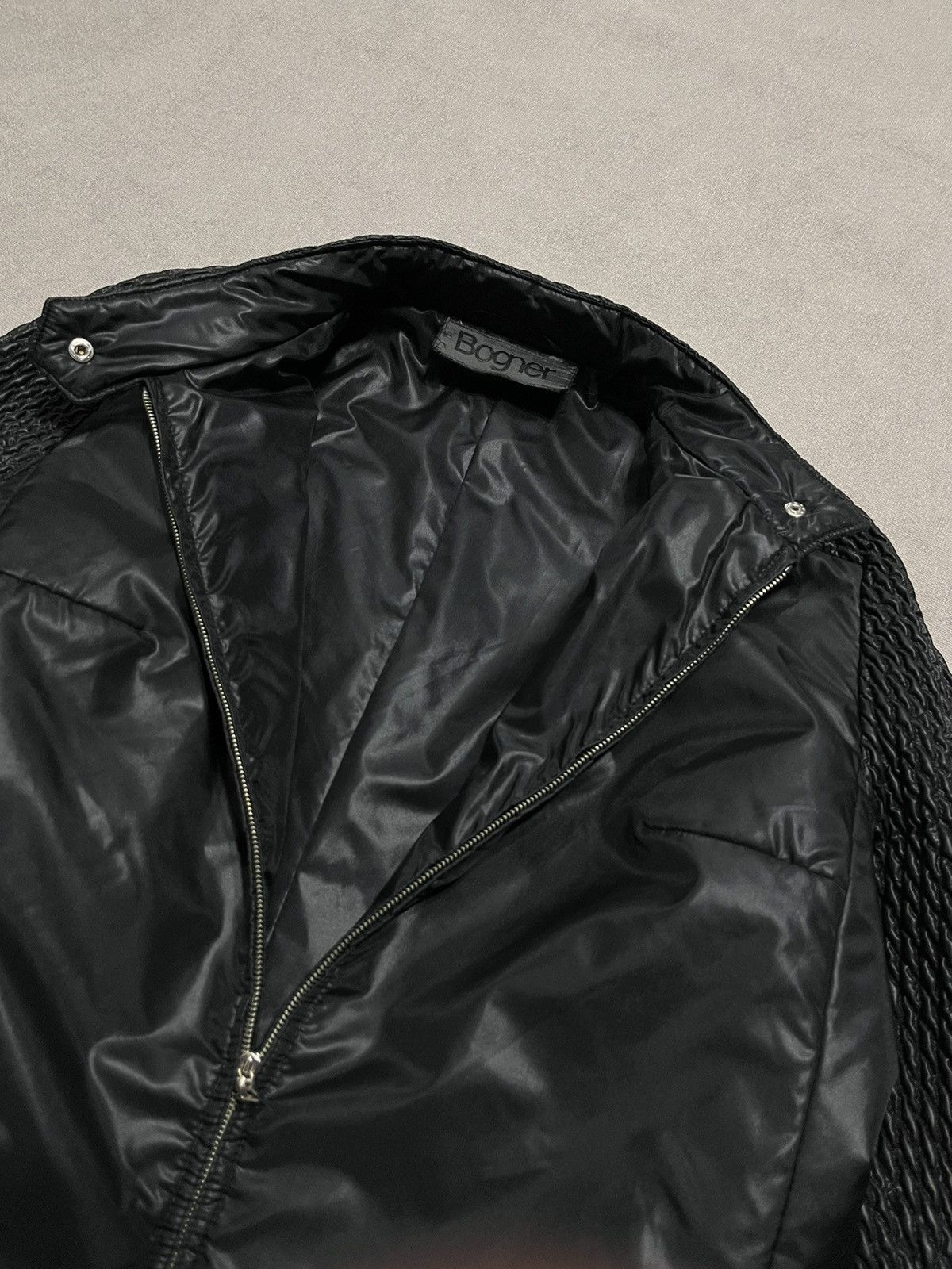 Bogner Bogner Womens Black Race Jacket Nylon Zip Up Vintage Size 44 Size M / US 6-8 / IT 42-44 - 11 Thumbnail