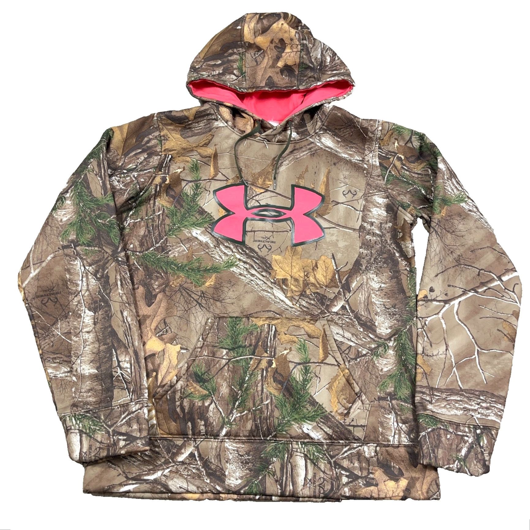 Under Armour Under Armour Hoodie Women M Camouflage Realtree Pink Logo Sweatshirt Cold Gear B2 Regular Size M / US 6-8 / IT 42-44 - 2 Thumbnail