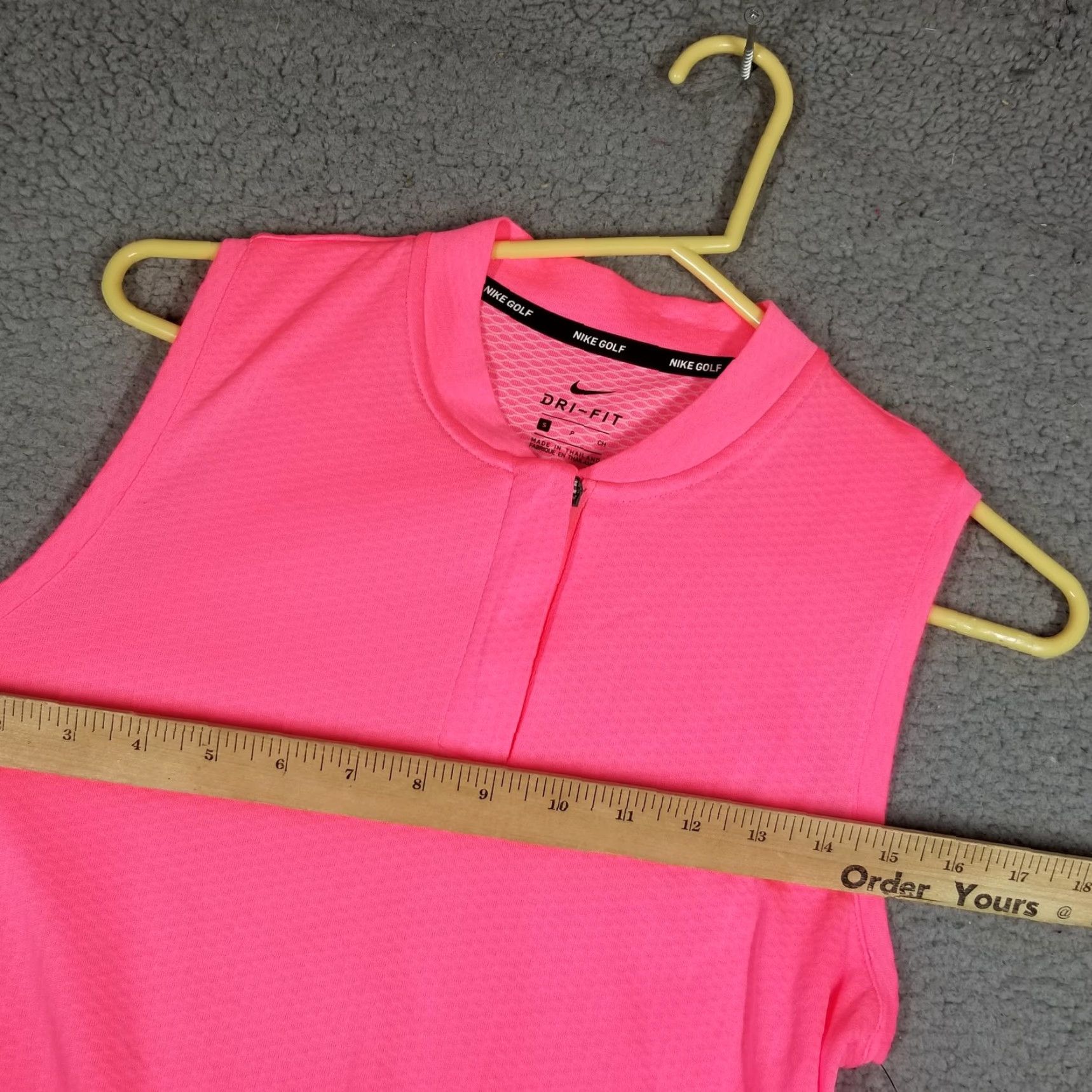 Nike Nike Sleeveless Dry Blade Golf Polo Shirt S Top Pink Sleeveless Zip 928723-686 Size S / US 4 / IT 40 - 7 Thumbnail