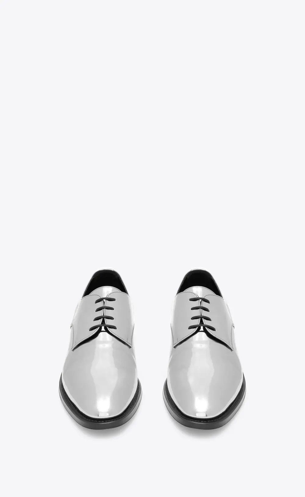 Saint Laurent Paris o1s1wg110126 754753 Adrien Derbies Shoes Laminated Leather Size US 7.5 / EU 40-41 - 2 Thumbnail