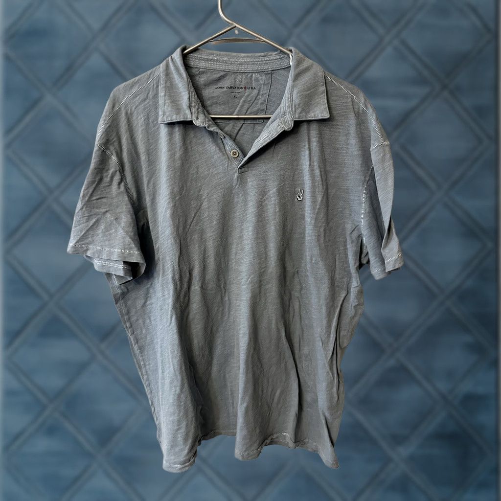 John Varvatos John Varvatos Polo Shirt Men's XL Blue Shirt Polo Short Sleeve Regular Size US XL / EU 56 / 4 - 1 Thumbnail
