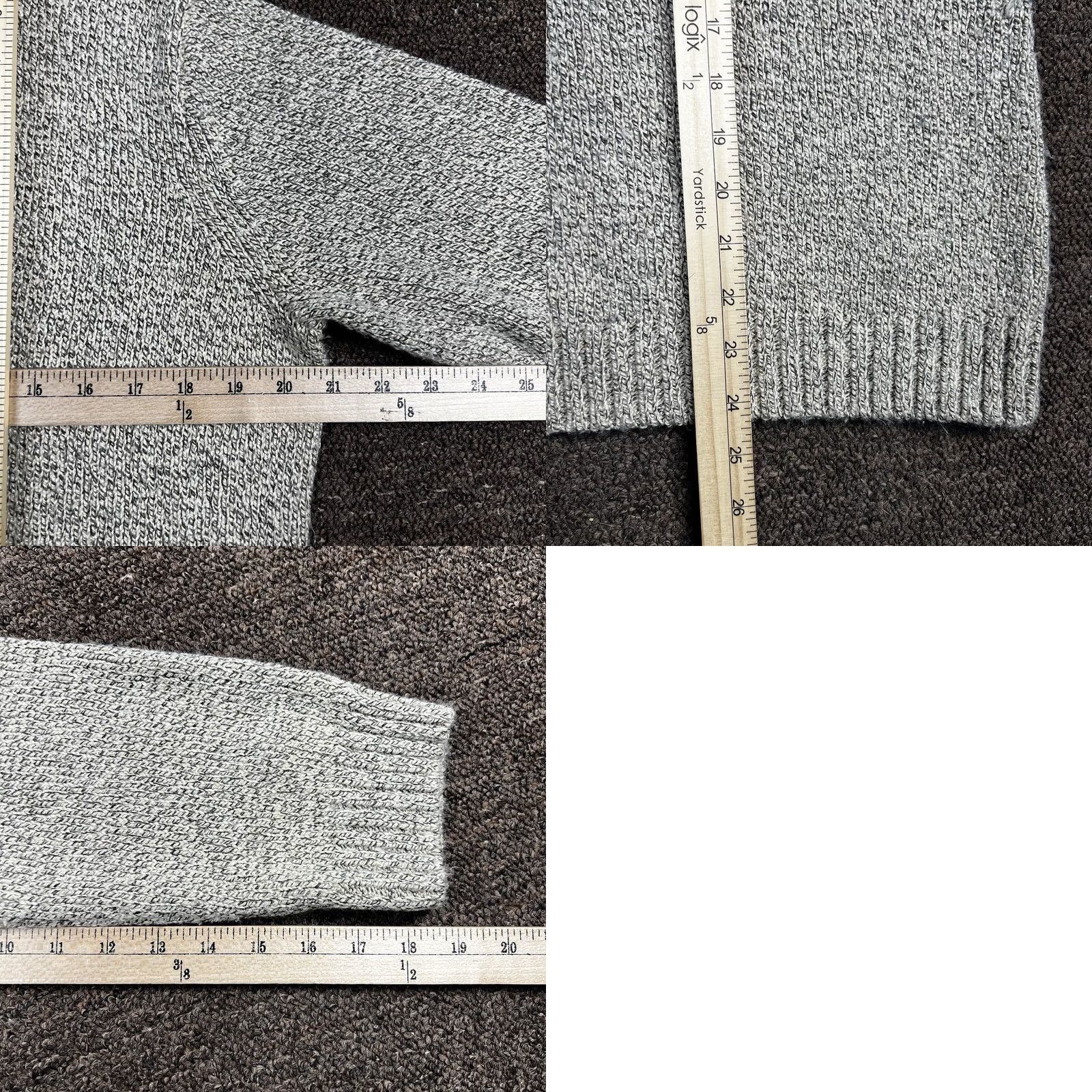 Vintage Karen Scott Sweater Womens Medium Stylish Collared Ribbed Soft Stretch Beige Size M / US 6-8 / IT 42-44 - 8 Thumbnail