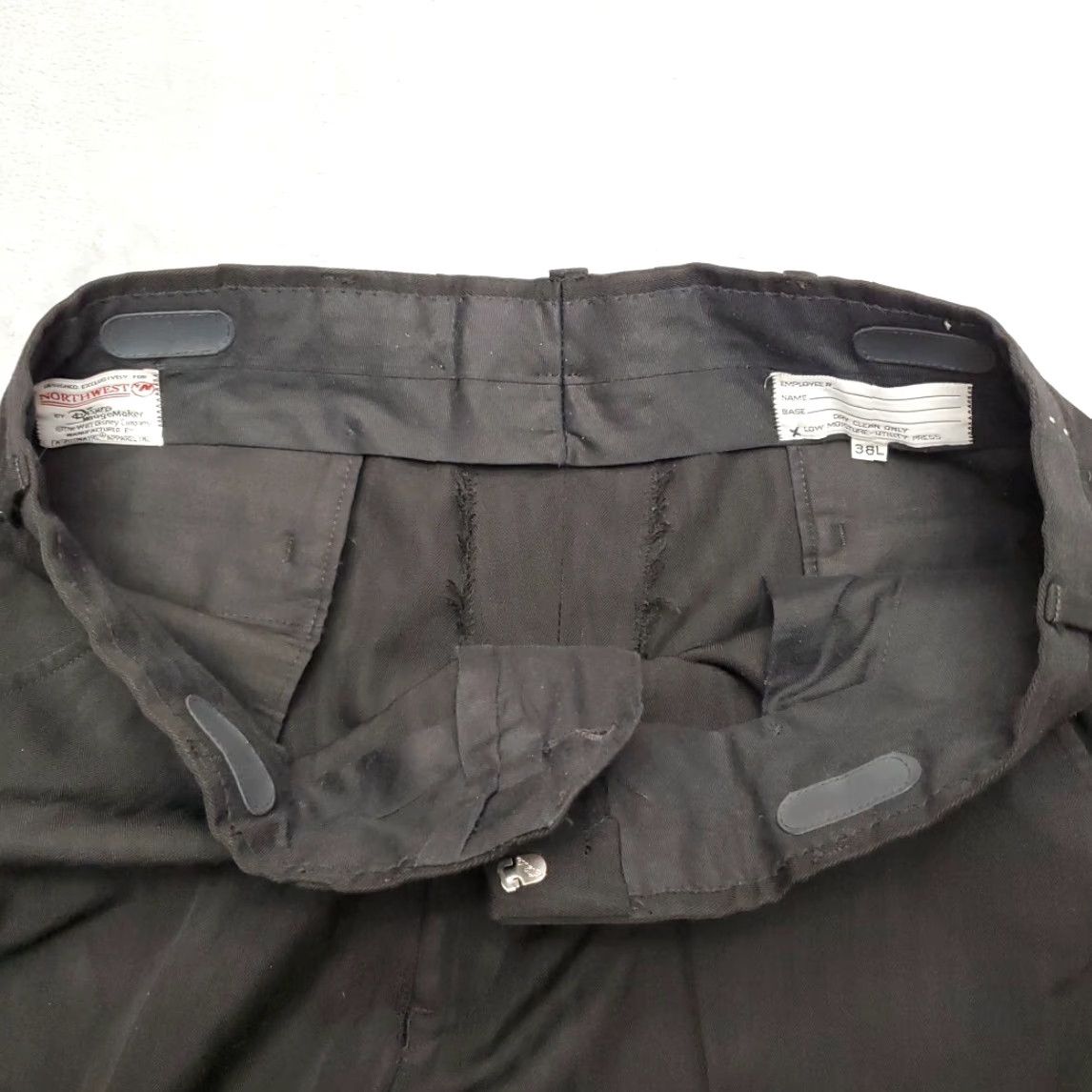 Disney VINTAGE Disney Imagemaker Pants Mens Black Herrinbone Twill 38x30 Northwest Size US 38 / EU 54 - 6 Thumbnail