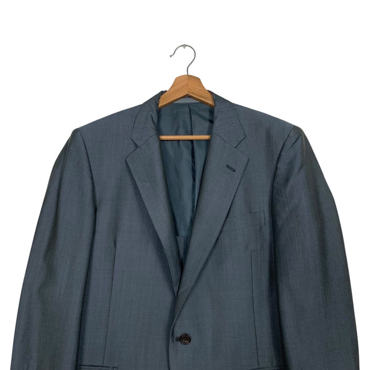 Burberry Vintage 90’s BURBERRYS Wool Mohair Suit Jacket #2673-C120 Size 42R - 2 Thumbnail