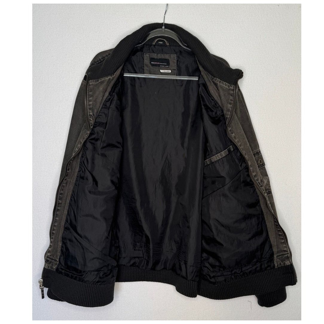 Rocawear Y2K Rocawear R Plus Gray Utility Bomber Jacket Tagged 3XL Size US XXL / EU 58 / 5 - 4 Thumbnail