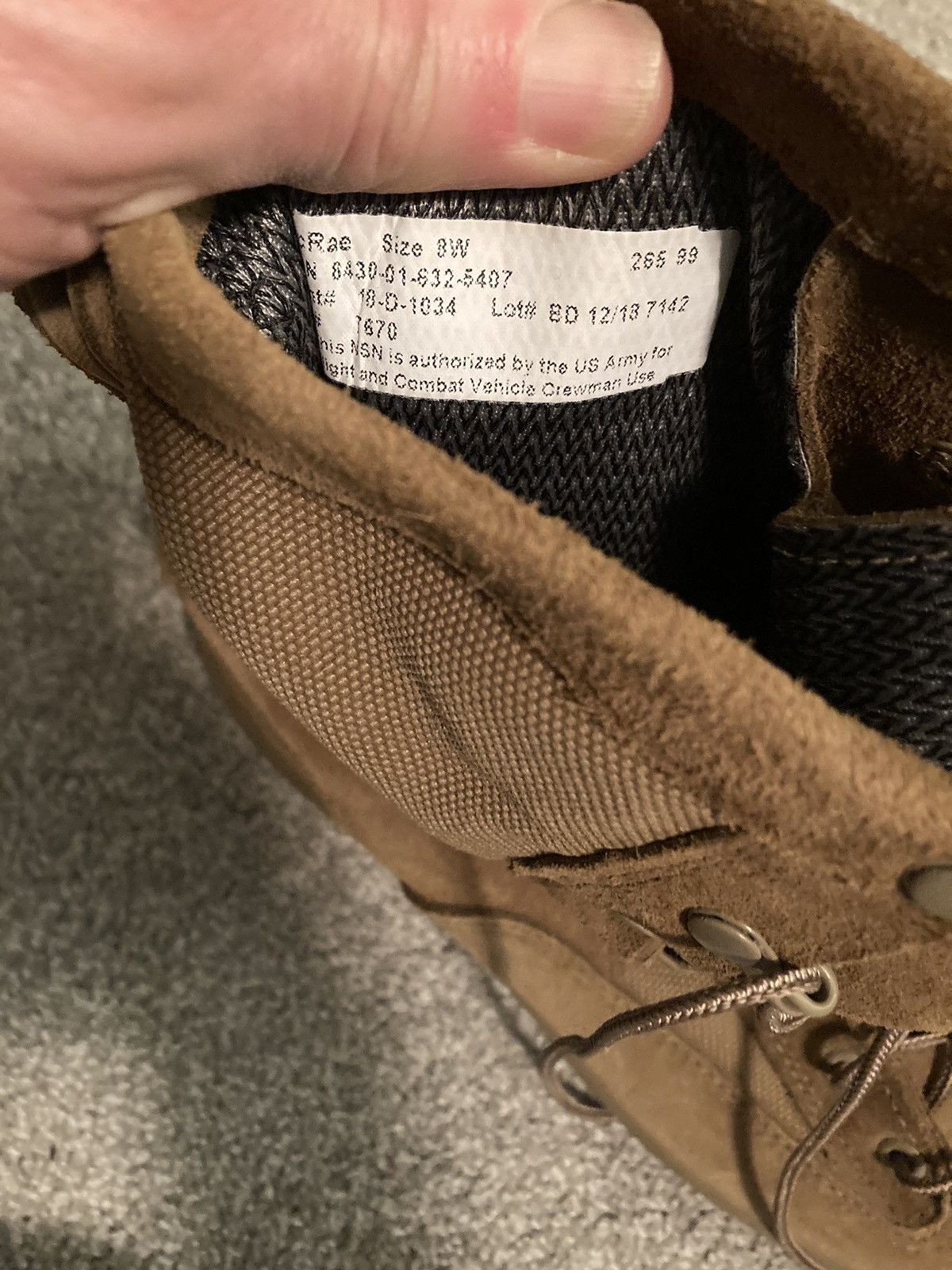 Goretex Made in USA military boots Size US 8.5 / EU 41-42 - 6 Thumbnail
