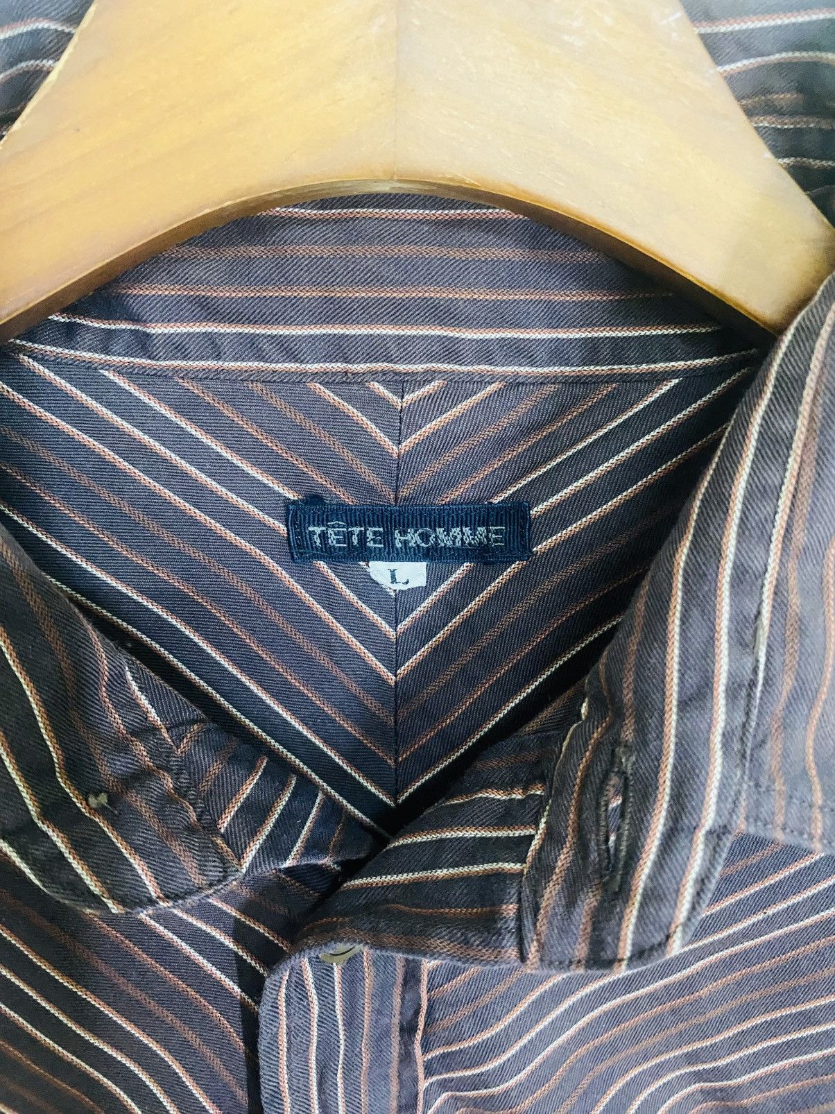 Tete Homme Tete Homme Archive Japanese Designer Shirt Long Sleeve Size US L / EU 52-54 / 3 - 6 Thumbnail