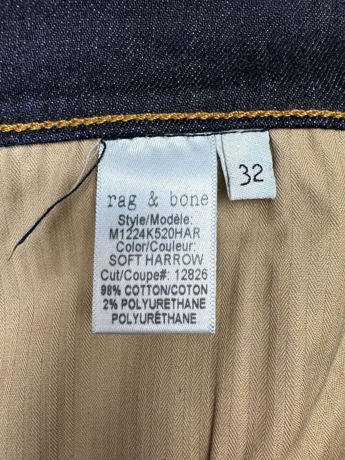 Rag & Bone Rag & Bone indigo blue standard issue skinny leg denim jeans Size US 32 / EU 48 - 10 Thumbnail