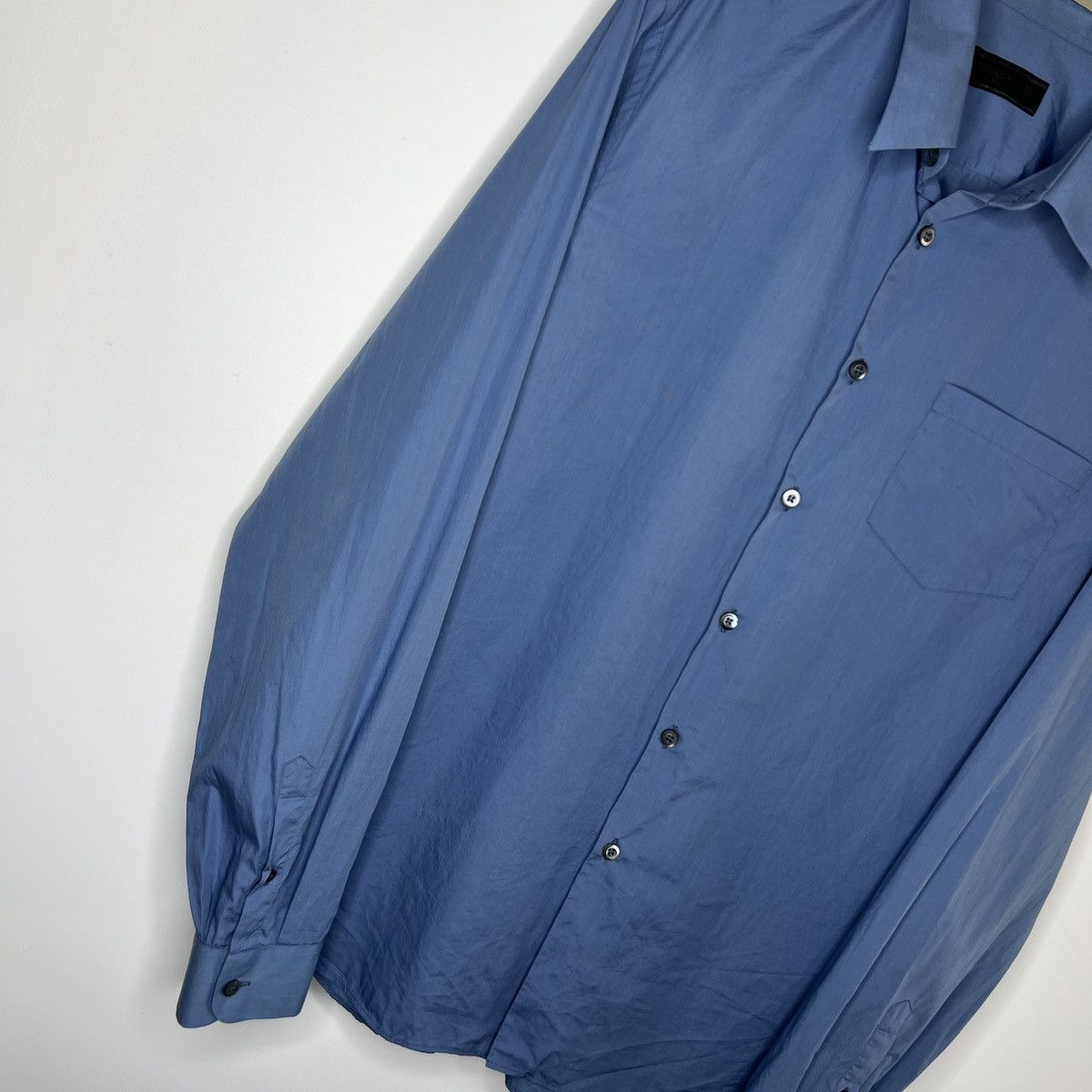 Prada Prada Cotton Shirt Button Up Classic Luxury Navy Blue Size US M / EU 48-50 / 2 - 3 Thumbnail