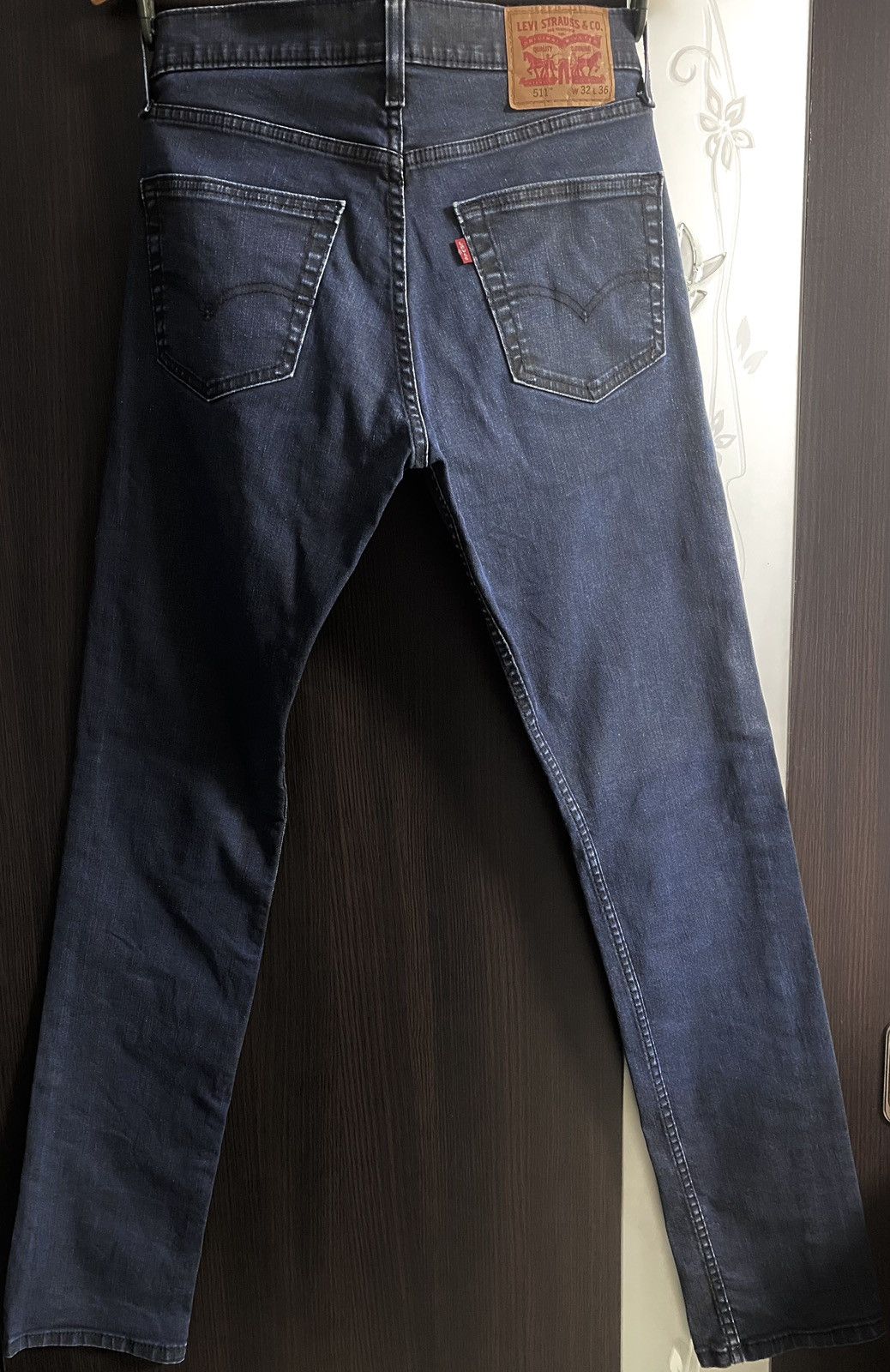 Levi's Levi’s 511 Waterless Blue Slim Fit Classic Jeans Denim Size US 32 / EU 48 - 5 Thumbnail