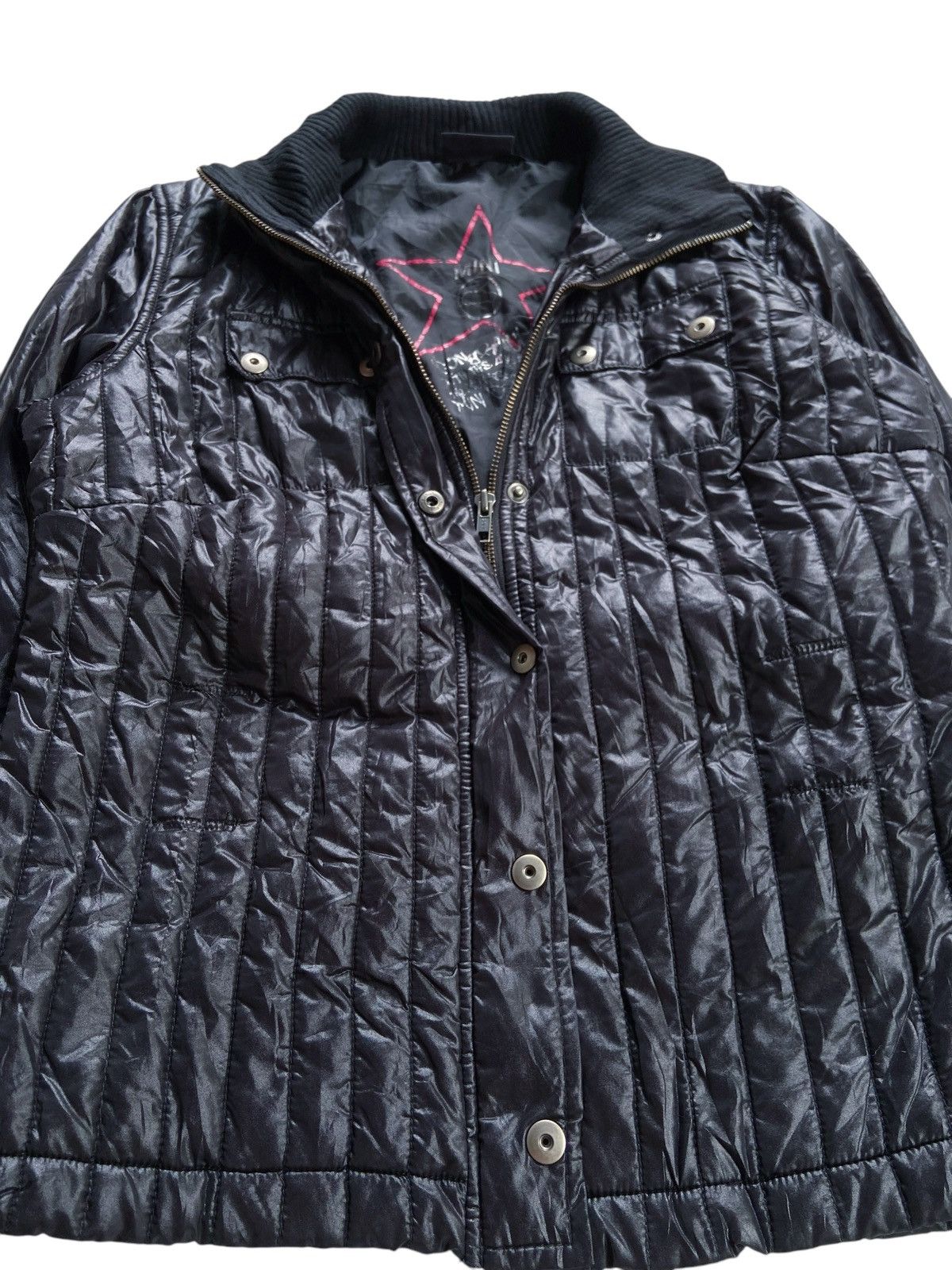 Japanese Brand MINI CHOPPER CAR BLACK CASUAL ZIP JACKET Size US S / EU 44-46 / 1 - 2 Thumbnail