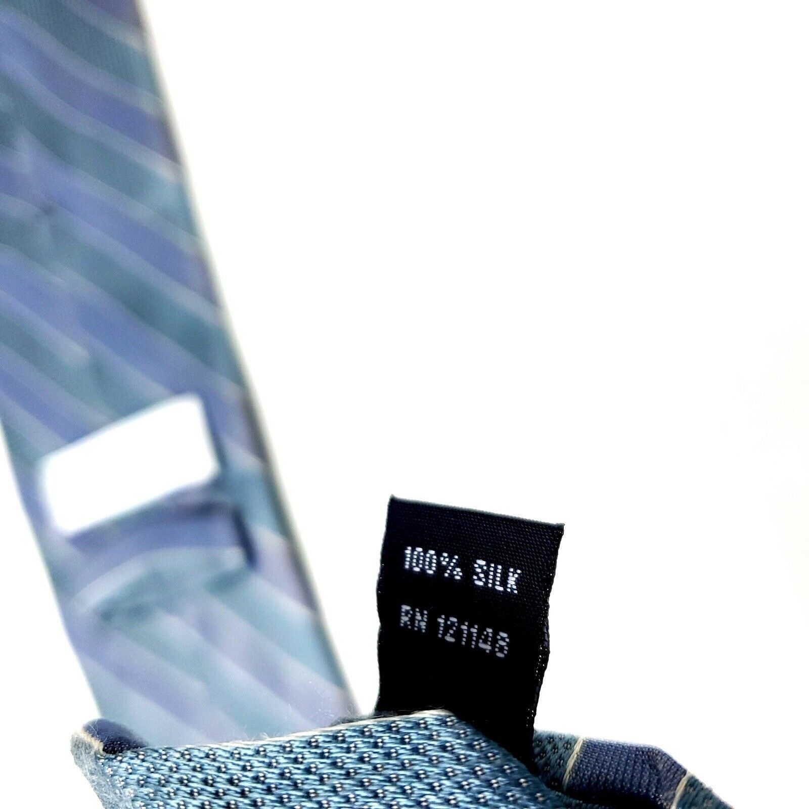 Calvin Klein Calvin Klein Silk Tie Woven Striped Blue Purple Size ONE SIZE - 4 Thumbnail