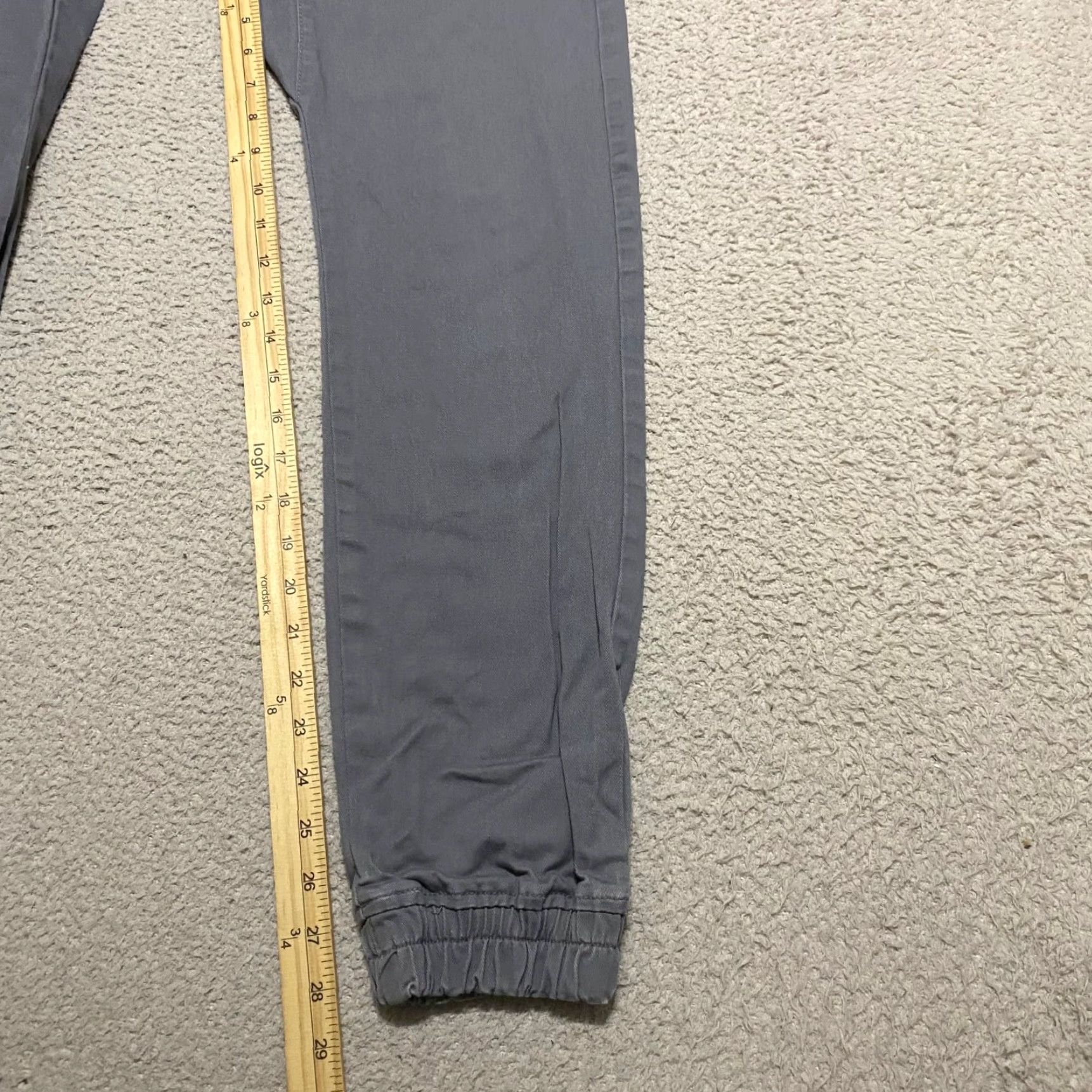 Vintage Kennedy Chino Pants Mens Slim Low Rise Gray 32 28 Inseam Cotton Straight/Flat Front Pockets/Slash Pocket Tapered Casual Workwear Spring Summer Fall Size US 32 / EU 48 - 6 Thumbnail