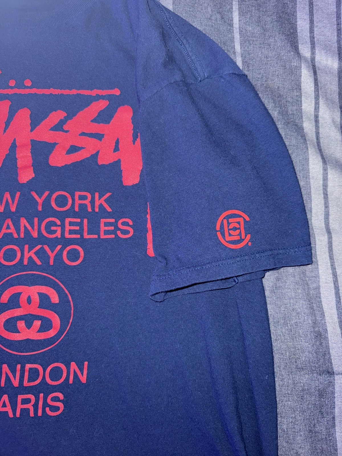 Stussy × Vintage STUSSY WORLD TOUR TEE Size US L / EU 52-54 / 3 - 2 Thumbnail