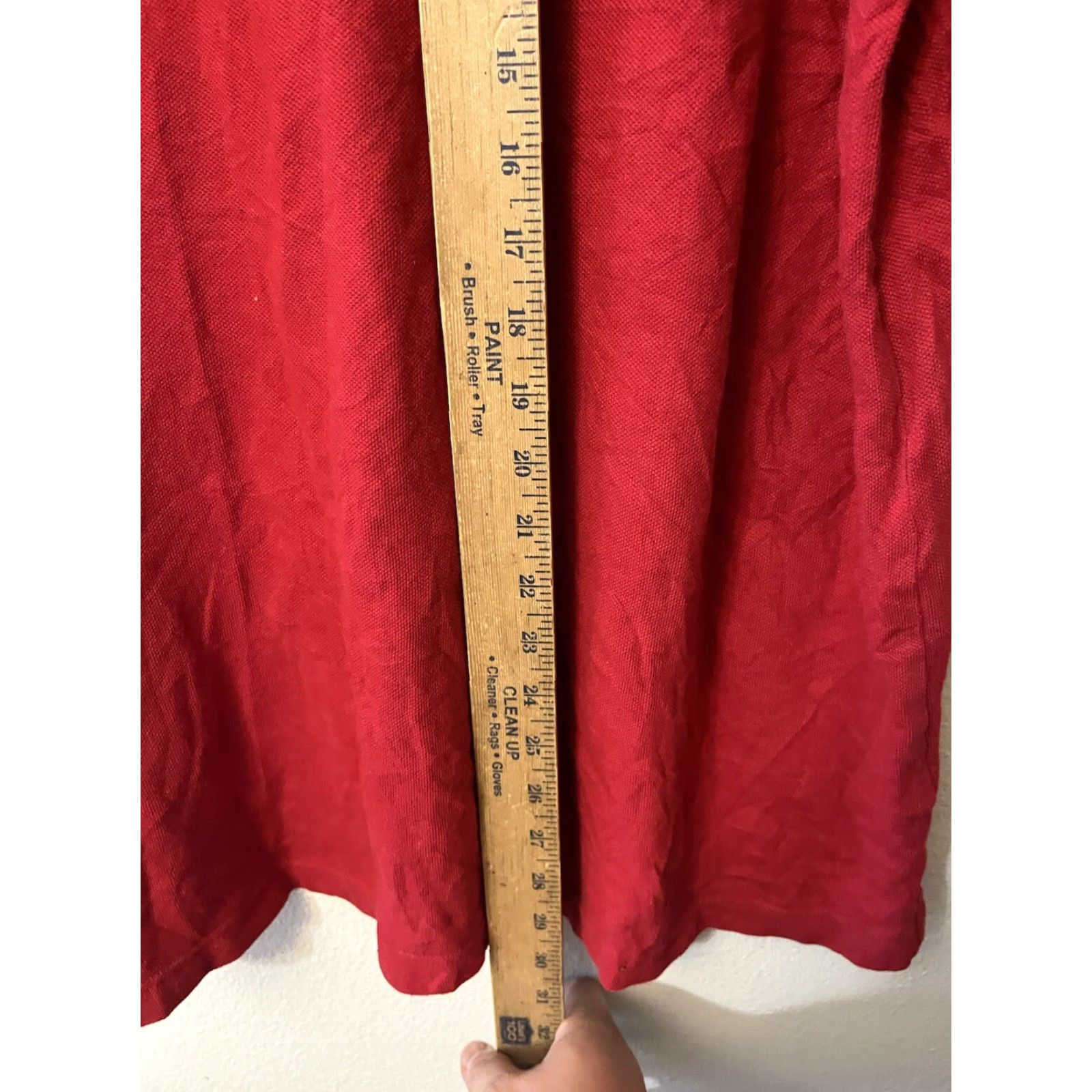 Nautica Nautica Mens XL Red Solid Shirt Polo Short Sleeve Slim Fit Size US XL / EU 56 / 4 - 4 Thumbnail