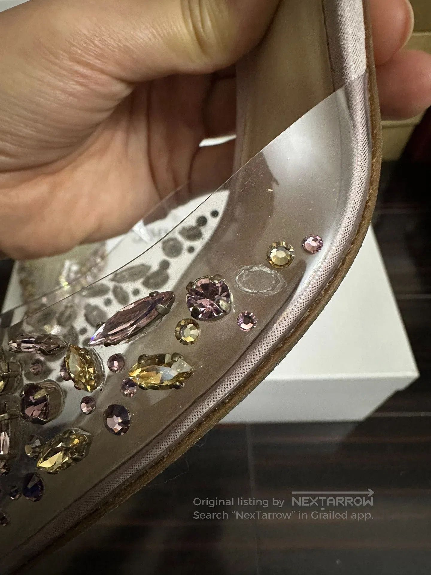 Rene Caovilla Rene Caovilla Pointed Toe Crystal Heels. Size US 8 / IT 38 - 3 Thumbnail