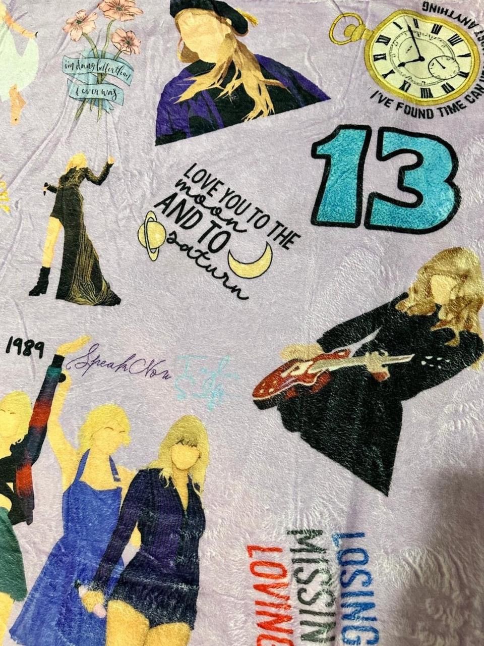 Other Taylor Swift Eras Tour Fleece Throw Blanket Size ONE SIZE - 6 Thumbnail