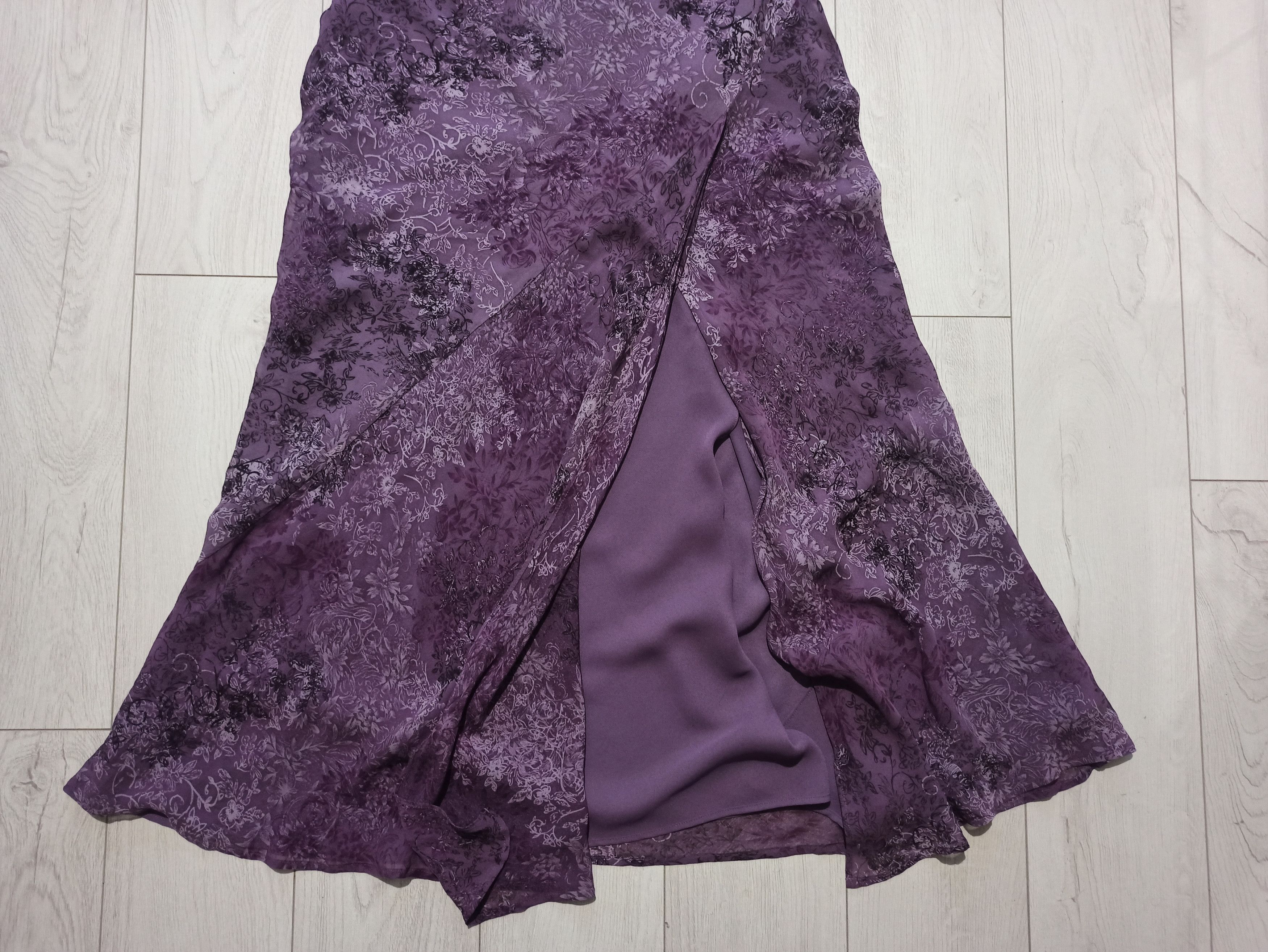 Designer Monsoon silk dress Size L / US 10 / IT 46 - 2 Thumbnail