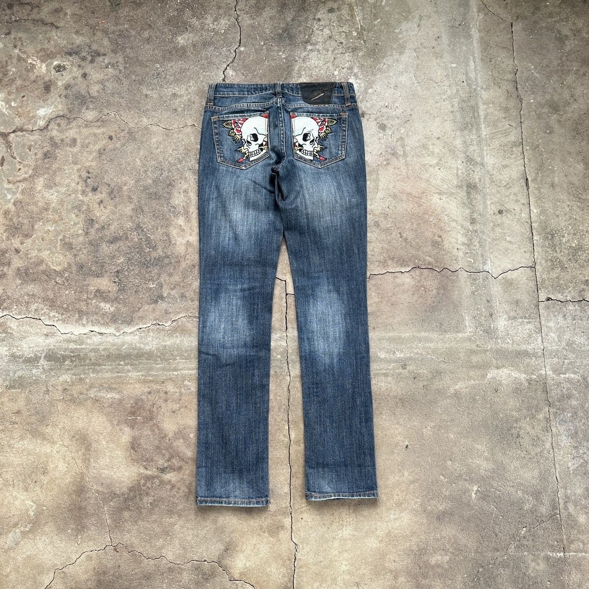 Christian Audigier Vintage Ed Hardy by Christian Audigier Slim Y2K Denim Size 27" / US 4 / IT 40 - 1 Thumbnail