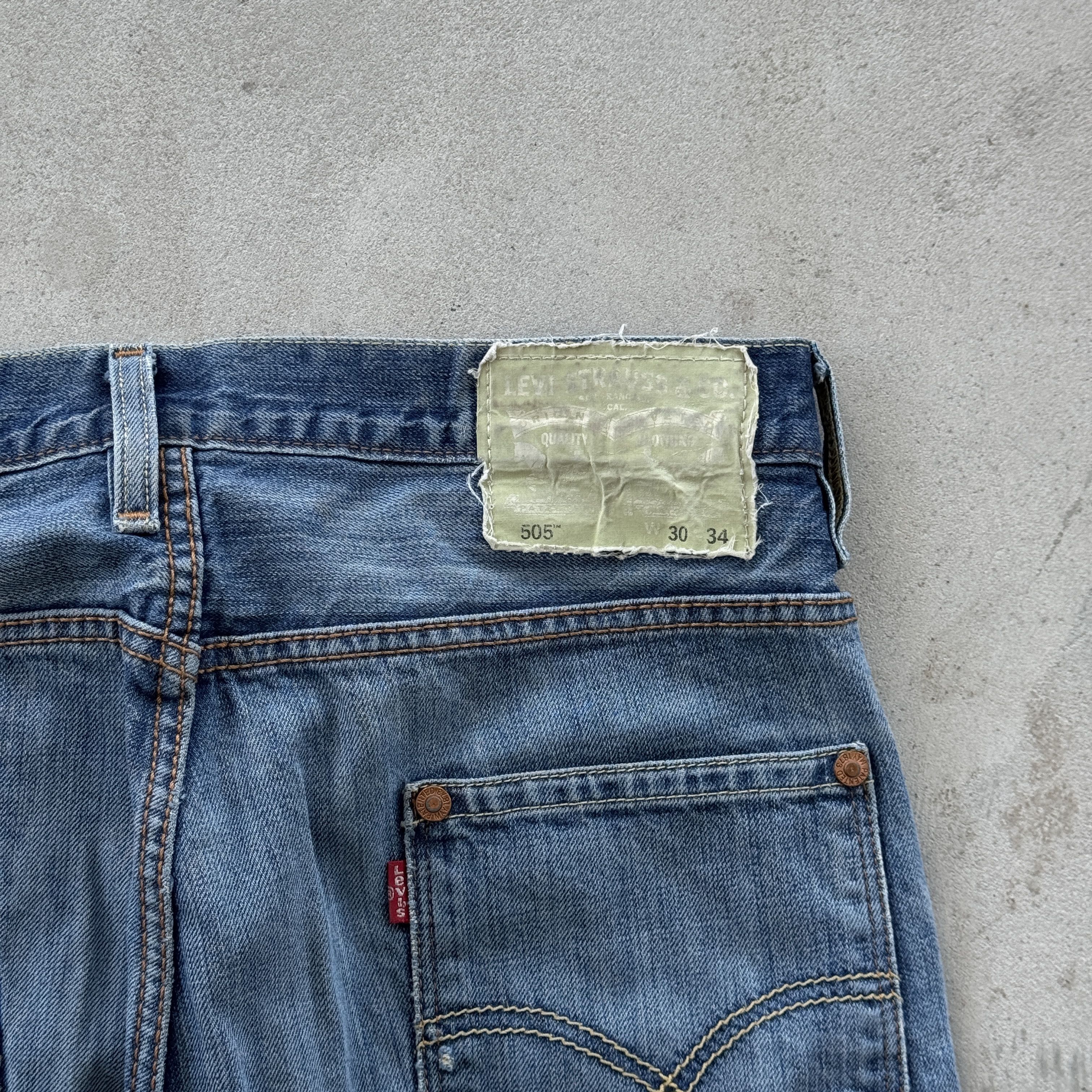 Levi's Levi's 505 Vintage Blue Denim Jeans W30 L34 Straight Leg Size US 30 / EU 46 - 3 Thumbnail
