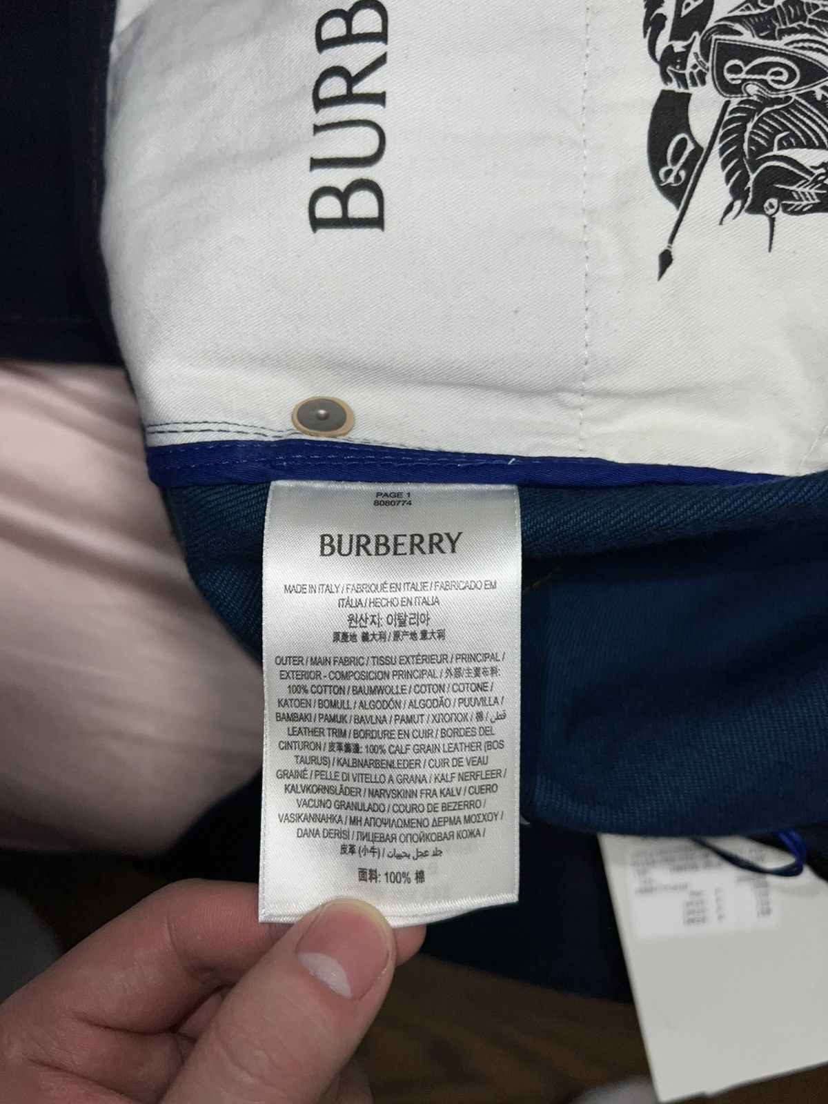 Burberry Burberry Indigo Rose Bottom Denim Jeans Size US 33 - 11 Thumbnail