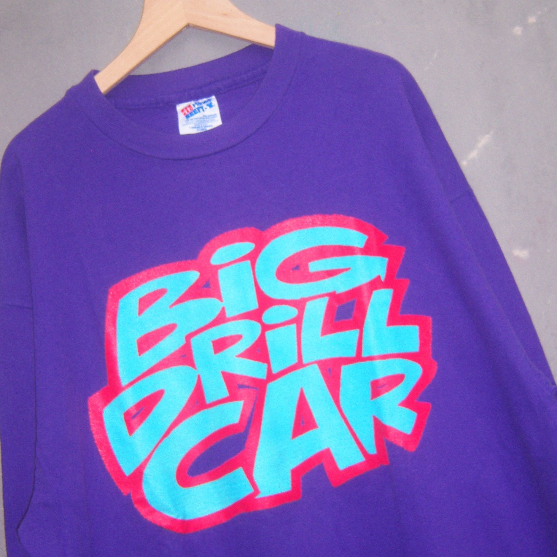 Band Tees × Vintage 1991 Big Drill Car - Batch Purple T shirt Size US XL / EU 56 / 4 - 11 Thumbnail