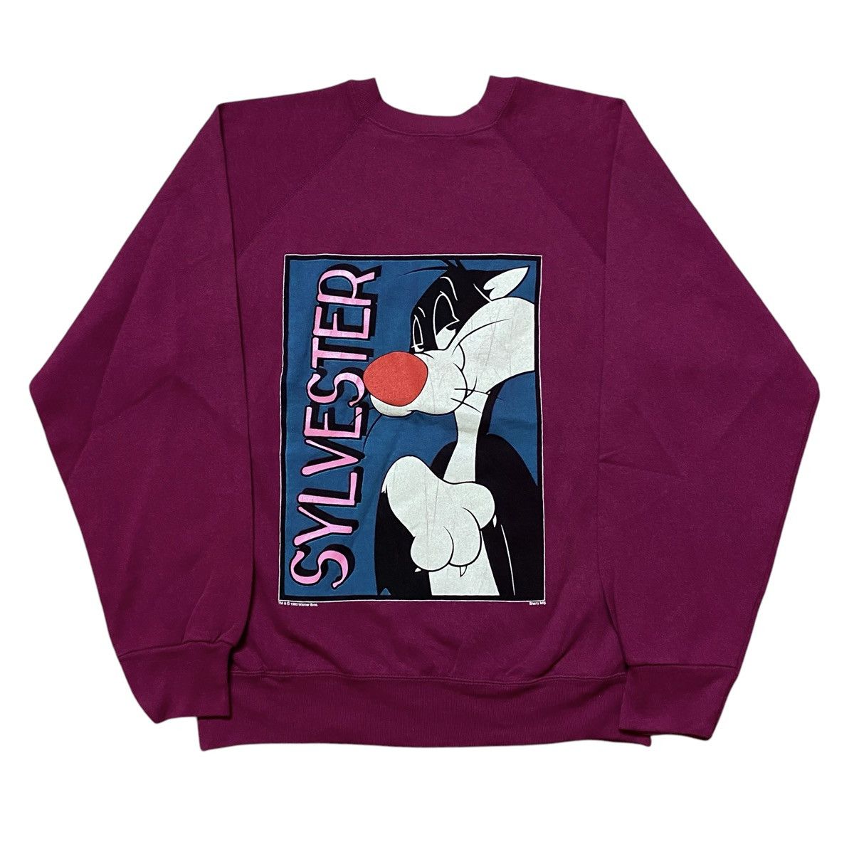 Vintage × Warner Bros Vintage 90's Warner Bros Sylvester Sweatshirts Size US L / EU 52-54 / 3 - 1 Thumbnail