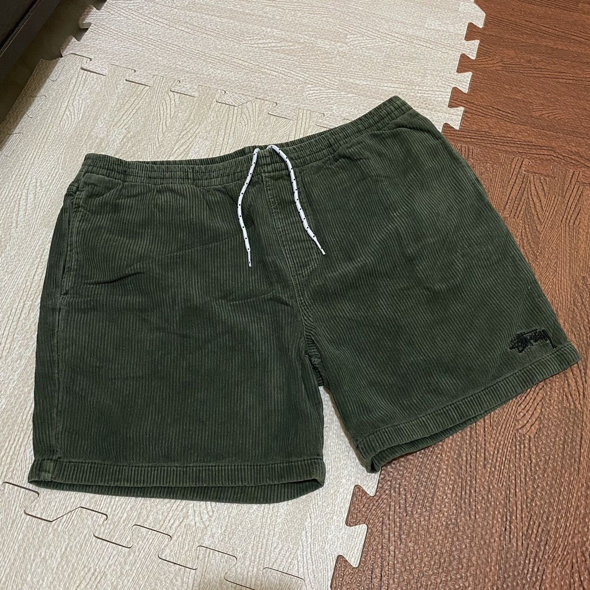 image of Stussy Corduroy Shorts in Green, Men's (Size 36)