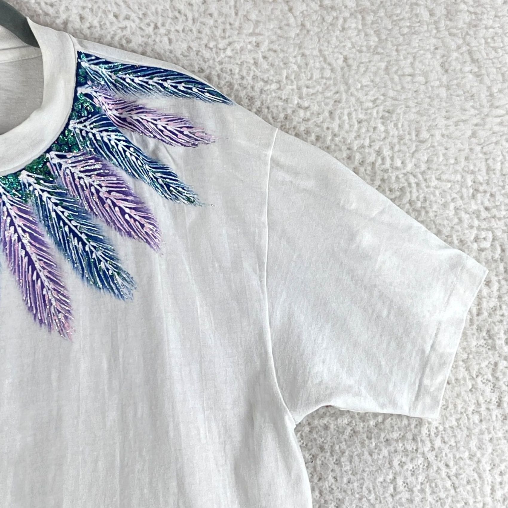 Hanes Hanes Beefy Vintage Single Stitch T-Shirt Women XL White Cotton United States Made in USA Size XL / US 12-14 / IT 48-50 - 4 Thumbnail