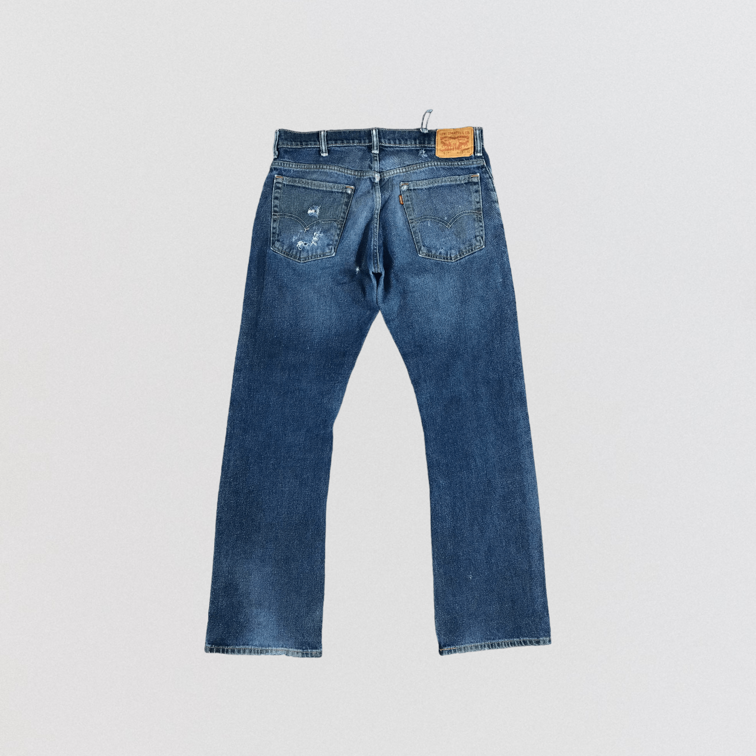 Levi's Vintage Blue Wash Levis 517 Flare Jeans-JM2497 Size US 35 - 2 Thumbnail