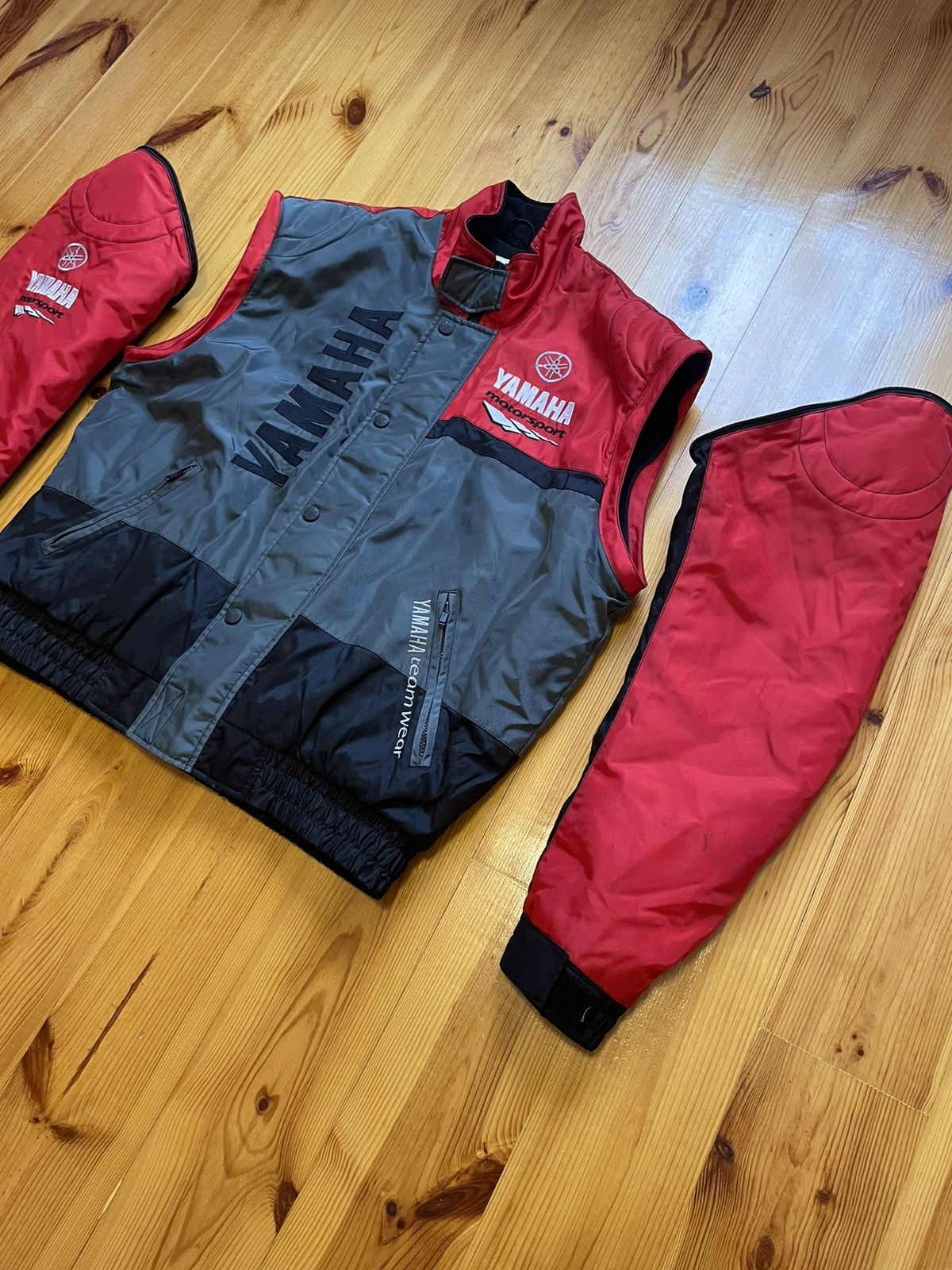 Vintage × Yamaha Yamaha Motorsport Racing Vintage Jacket + Vest 2 in 1 Size US XXL / EU 58 / 5 - 11 Thumbnail