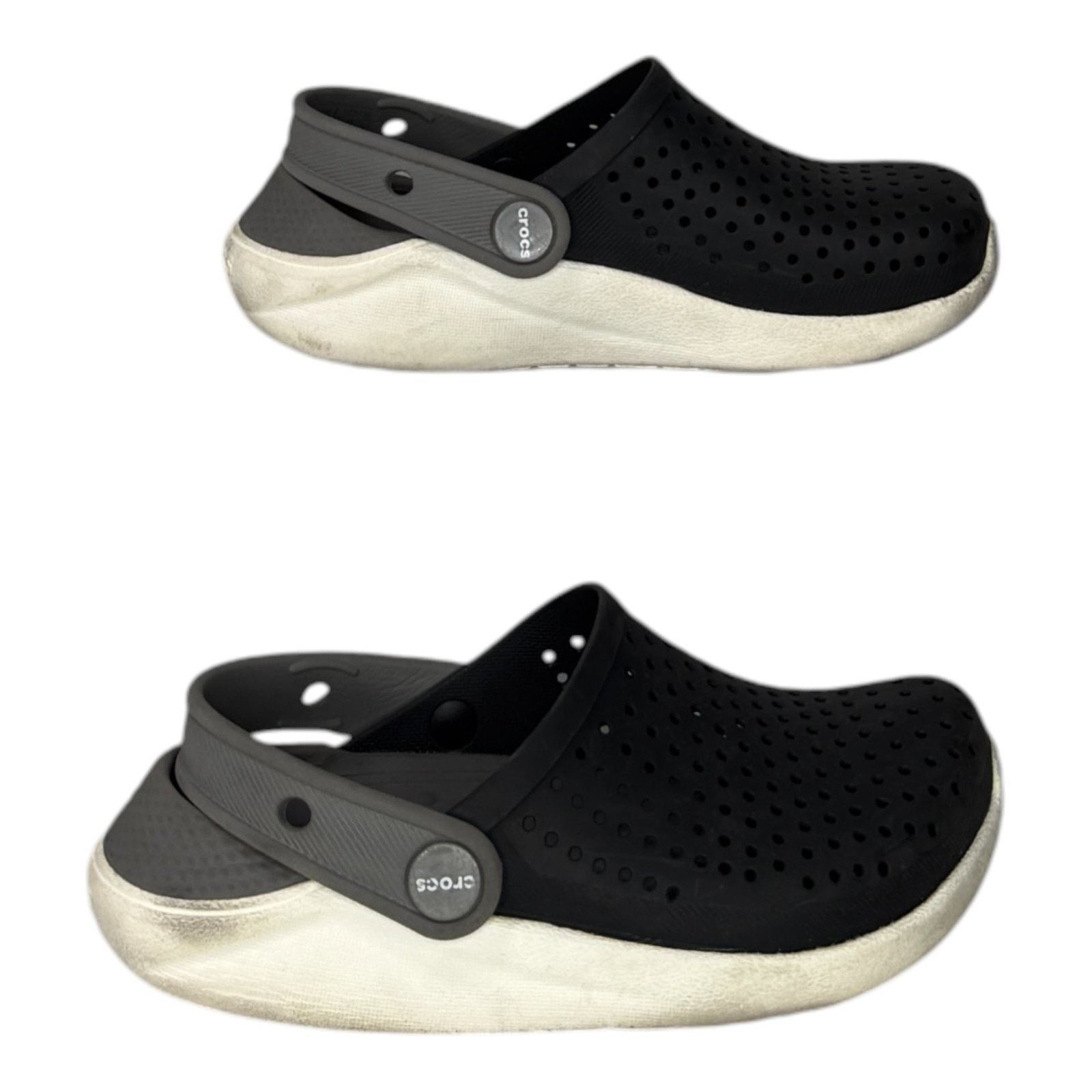 Crocs Crocs Literide Clog K, Unisex-Child Clog, Poppy/White 29/30 Size US 12 / EU 45 - 1 Thumbnail